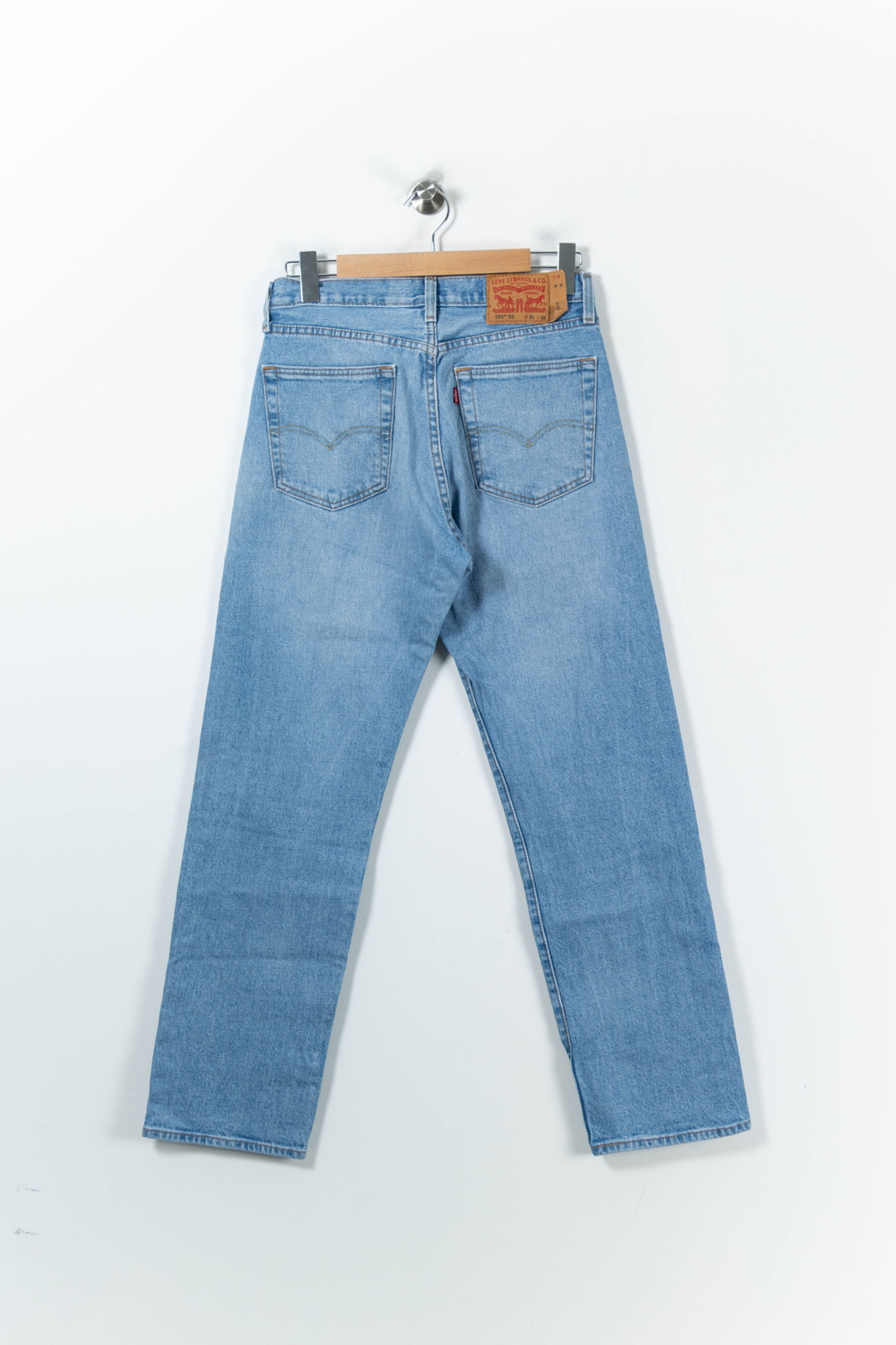 Cropped slim jeans with studs LEVI'S - Seconde main Blue