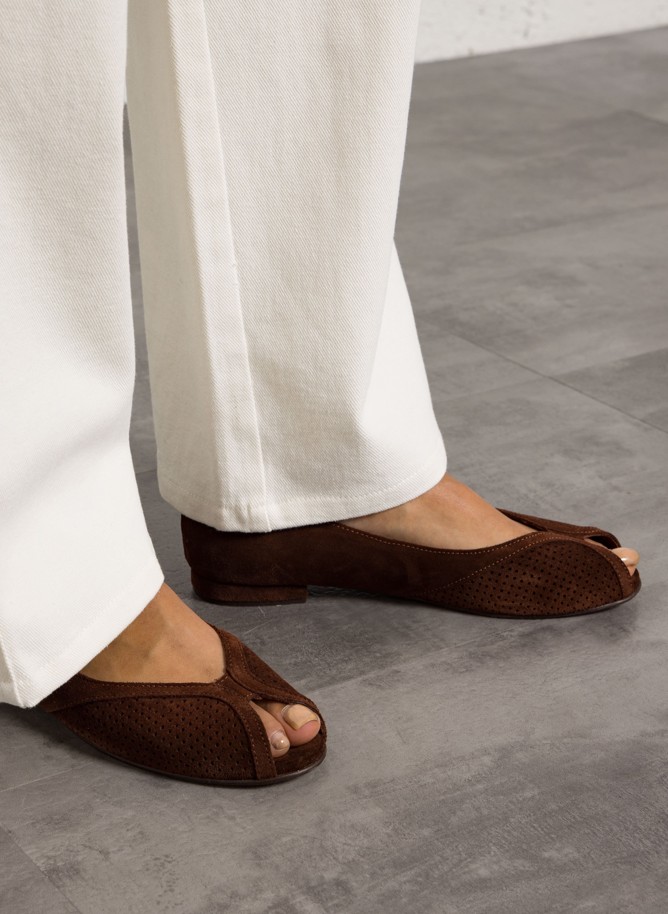 Copine - Wildlederballerinas ANONYMOUS COPENHAGEN Braun