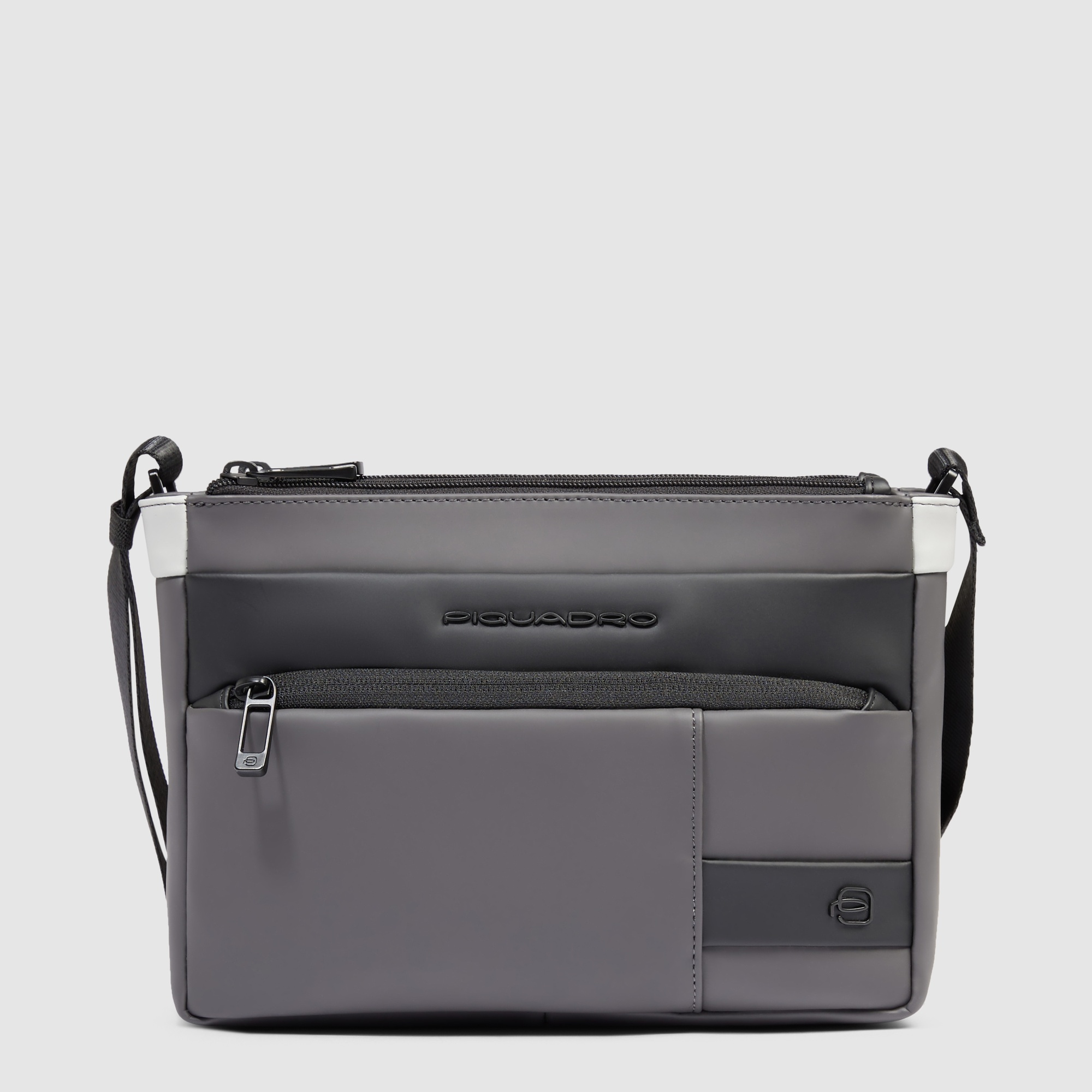 Men's water-repellent shoulder bag PIQUADRO Grey