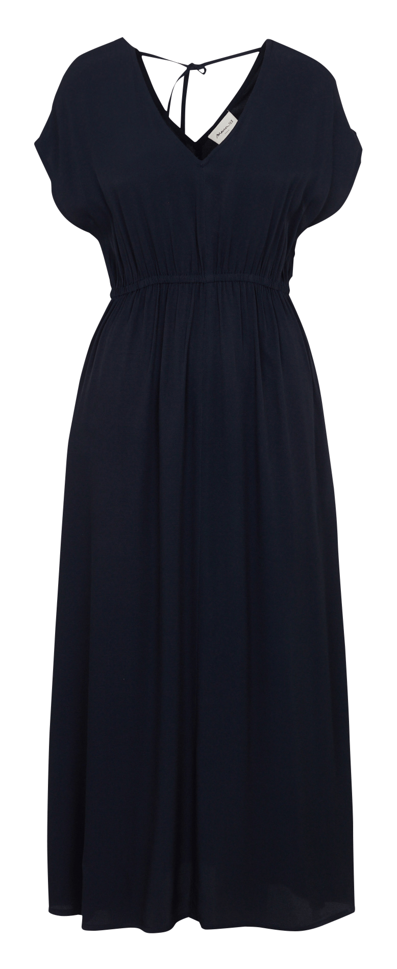 Lange jurk met V-hals MAISON 123 Blauw