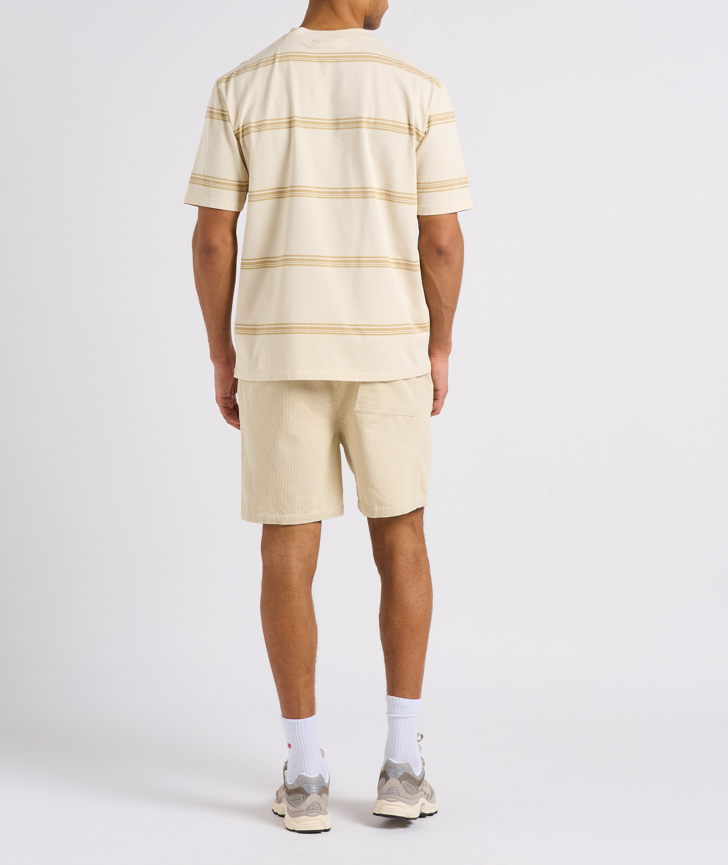 Loose-fit striped cotton shirt MINIMUM Beige