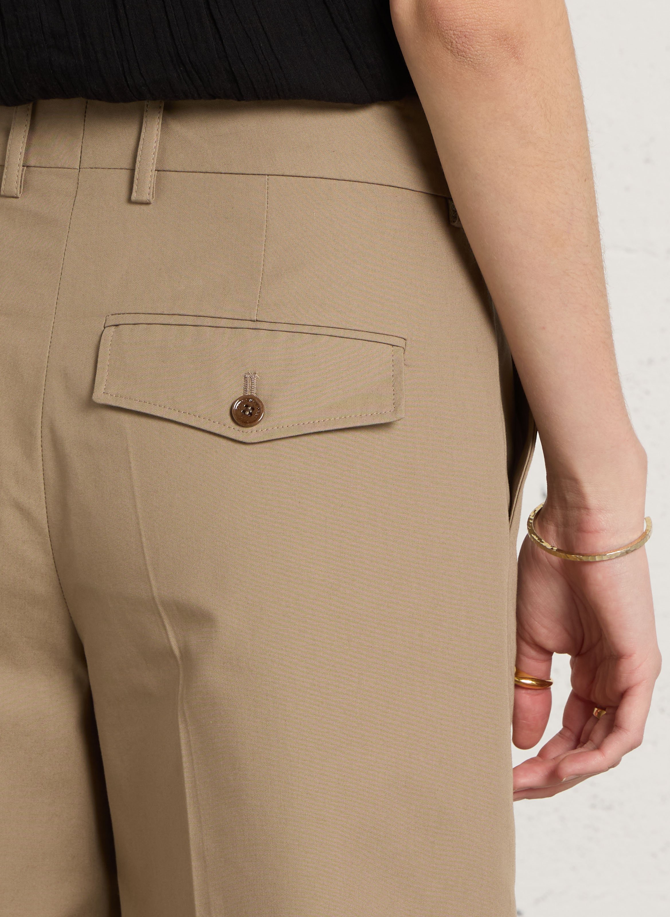 Baumwoll-Bermudas LAURENCE BRAS Braun