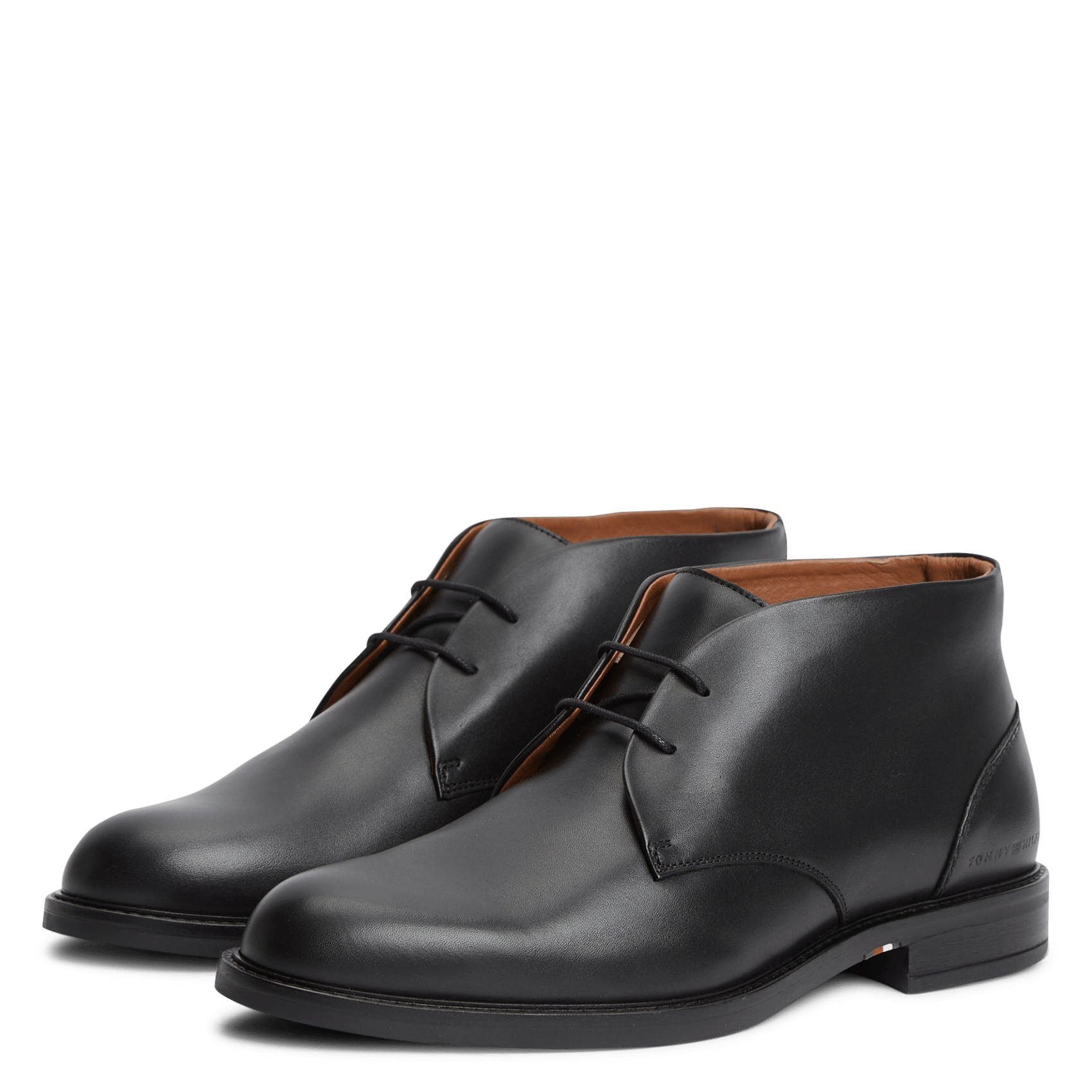 Leather Derby shoes TOMMY HILFIGER Black