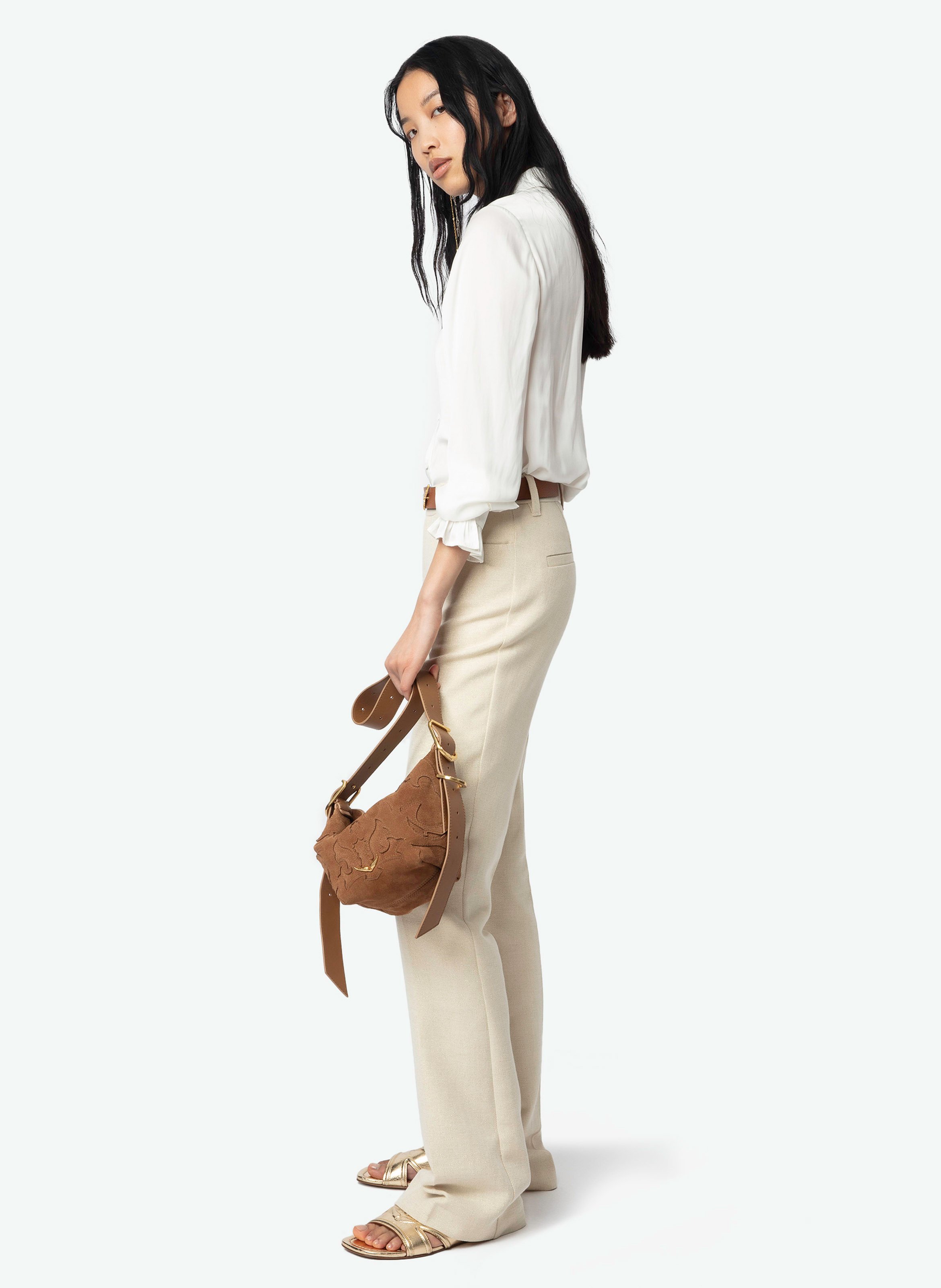 Katoenen straight fit pantalon ZADIG&VOLTAIRE Beige
