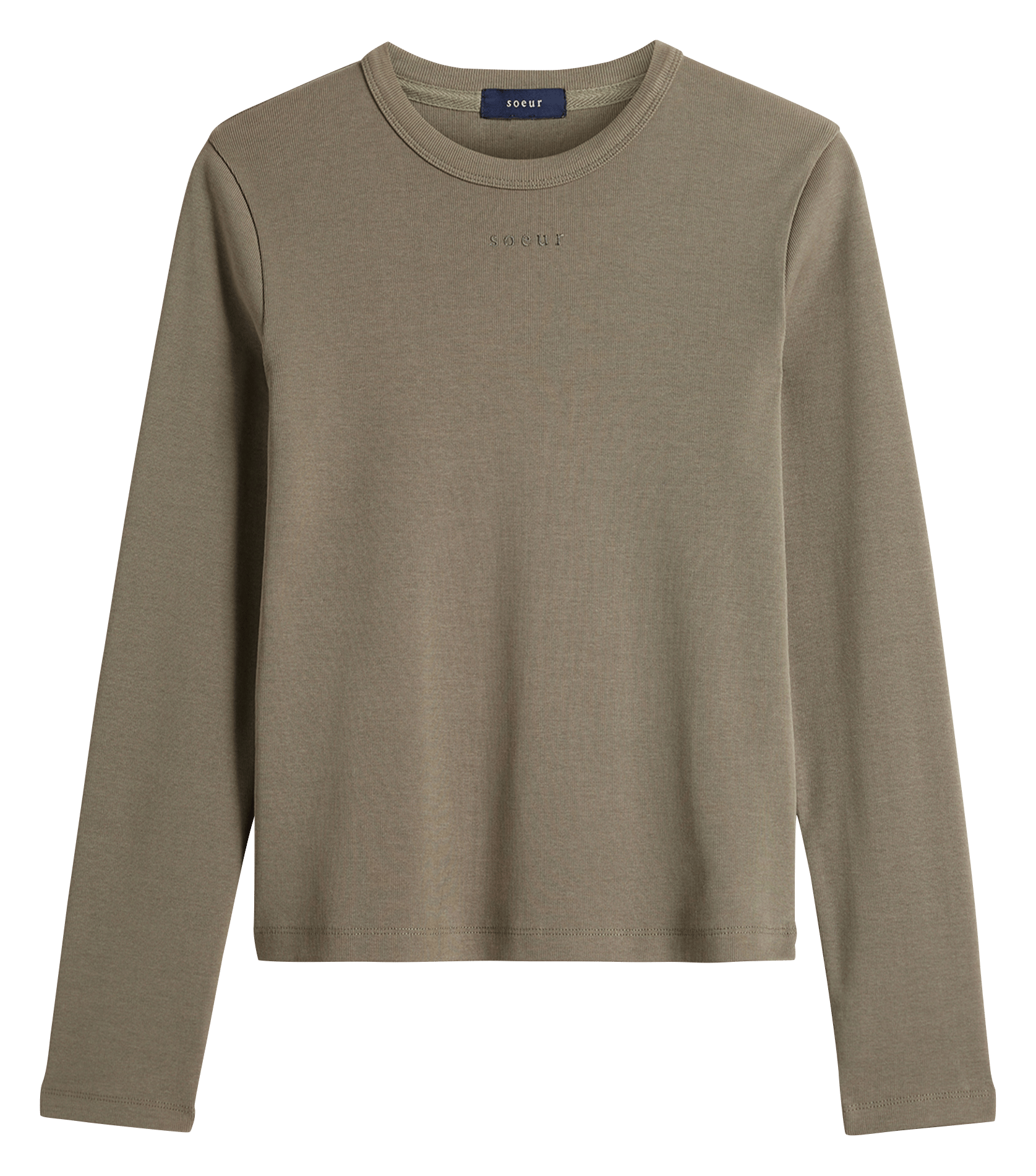 tee-shirt droit en coton bio SOEUR Vert