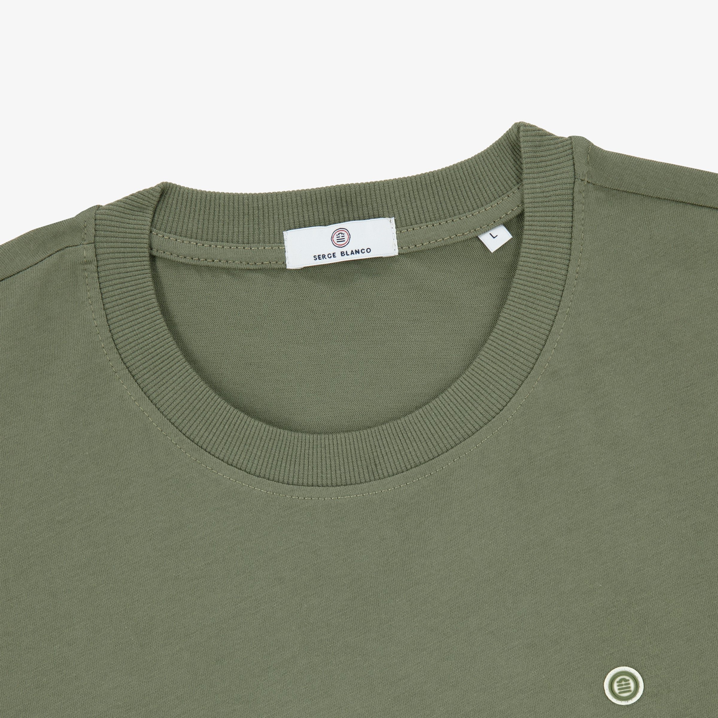 Short-sleeved cotton T-shirt SERGE BLANCO Green