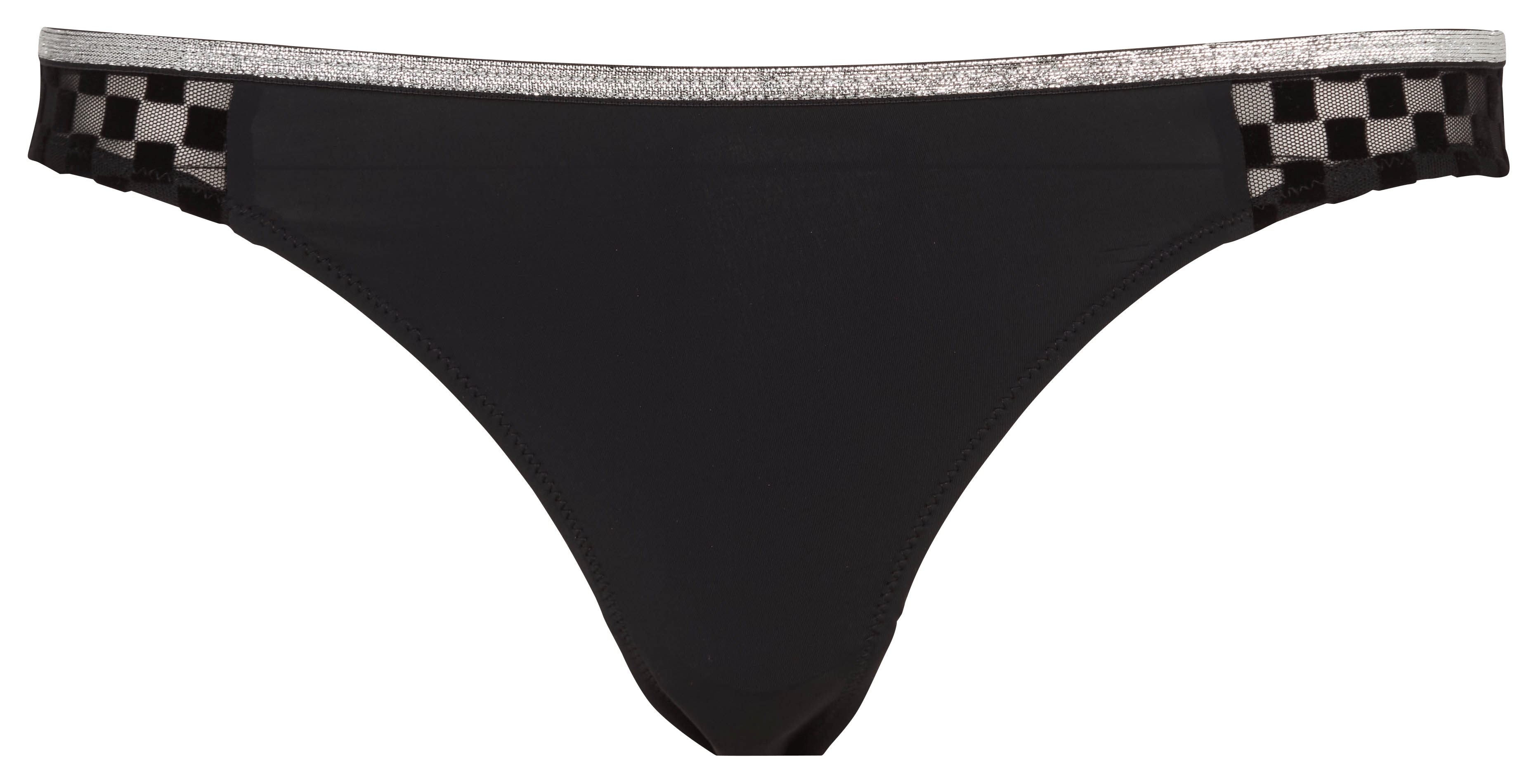 Slip aus Materialmix LA NOUVELLE Schwarz
