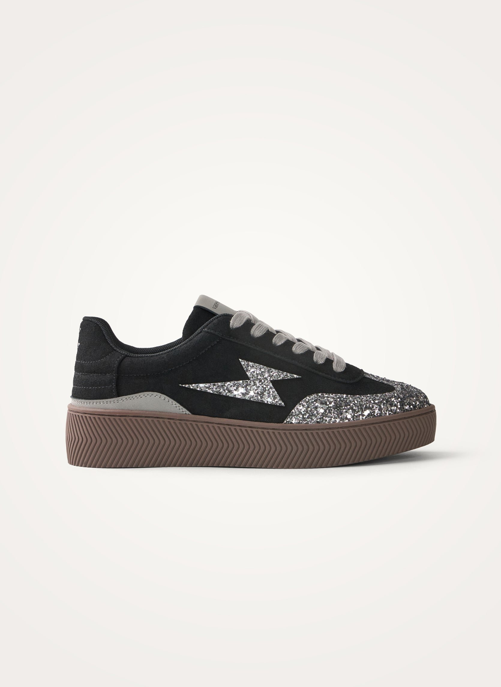 Low-top glitter sneakers VANESSA WU Black