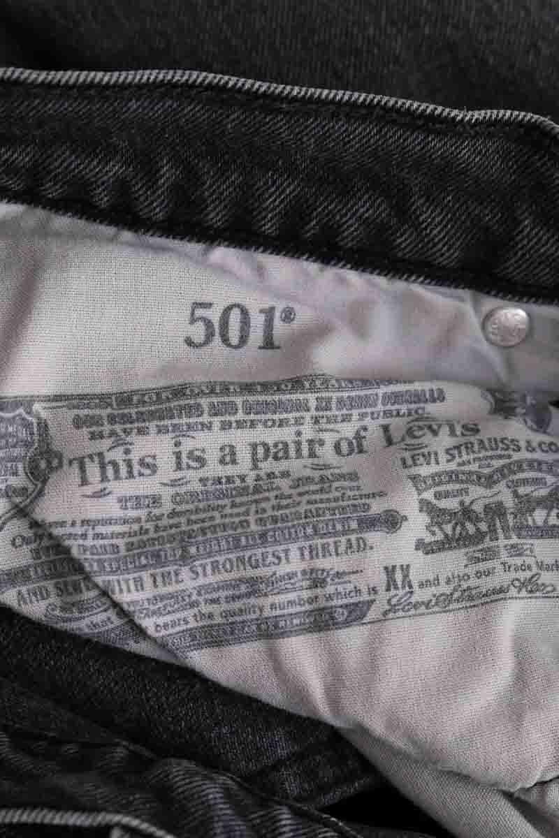 501 straight jeans LEVI'S - Seconde main Grey