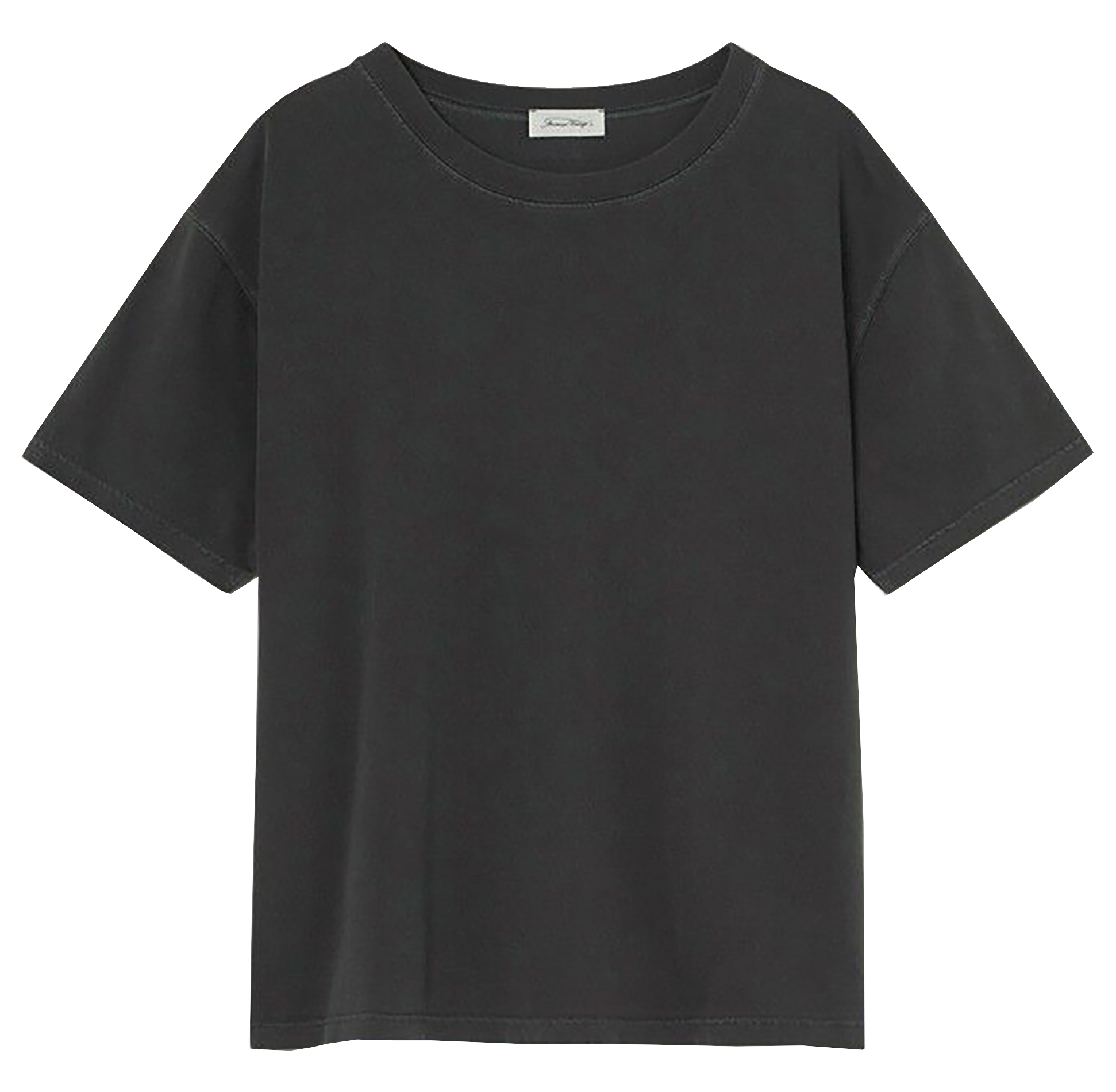 Tee-shirt ample col rond en coton  AMERICAN VINTAGE Noir