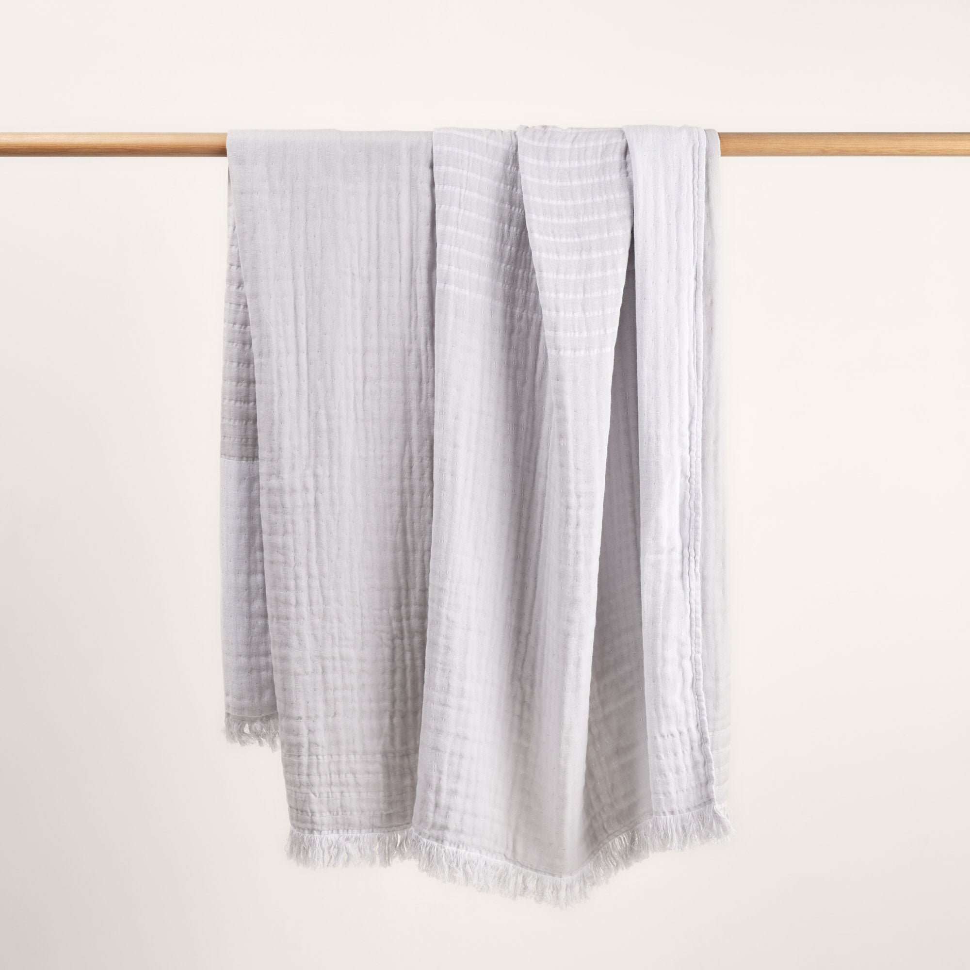 CHARLY - Cotton throw MADURA Grey