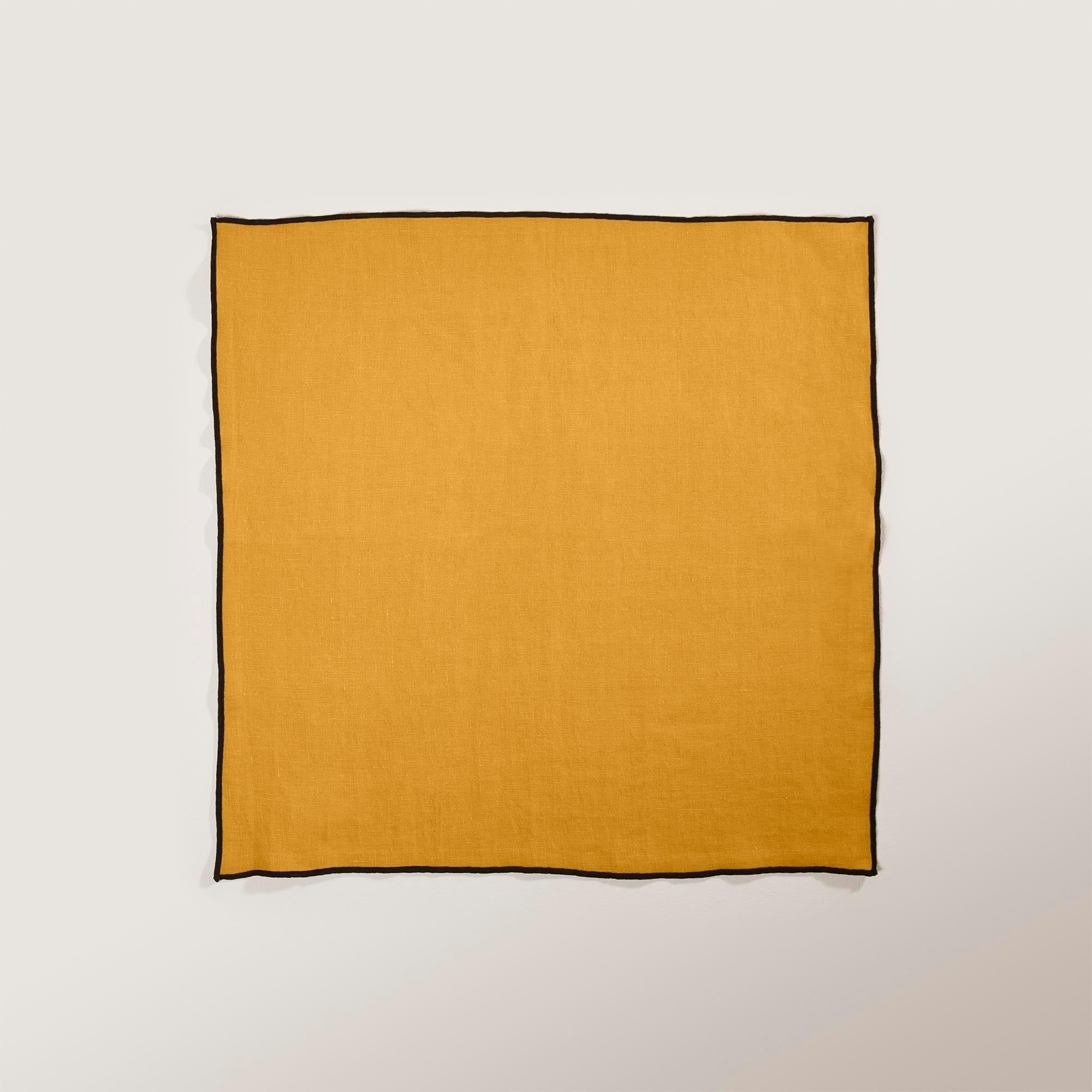 CARLINA - Linen napkin, 45 x 45 cm MADURA Yellow