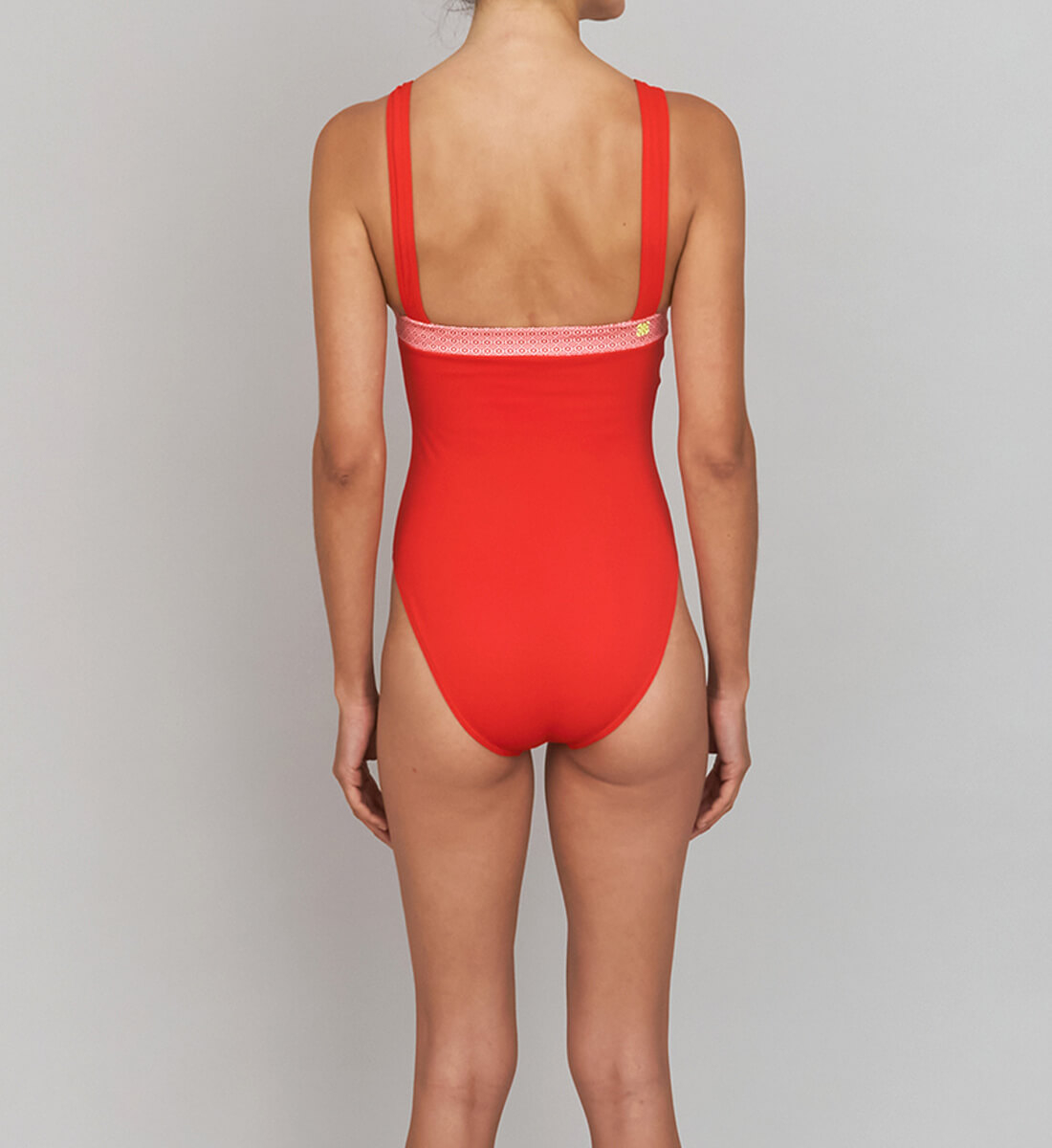 One-piece swimsuit - azulejos GILI'S Red