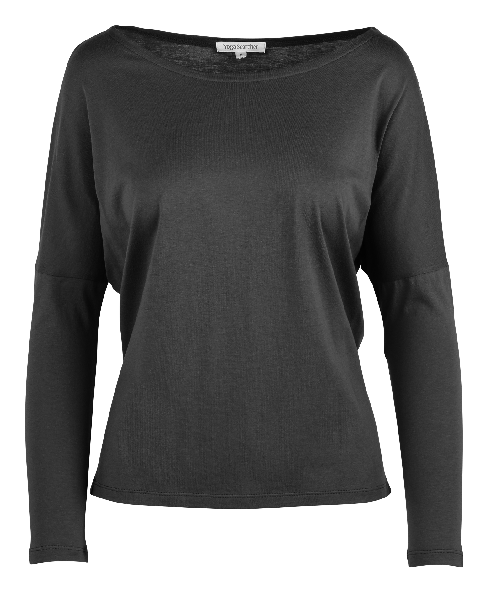 Tee-shirt droit en coton mélangé YOGA SEARCHER Noir