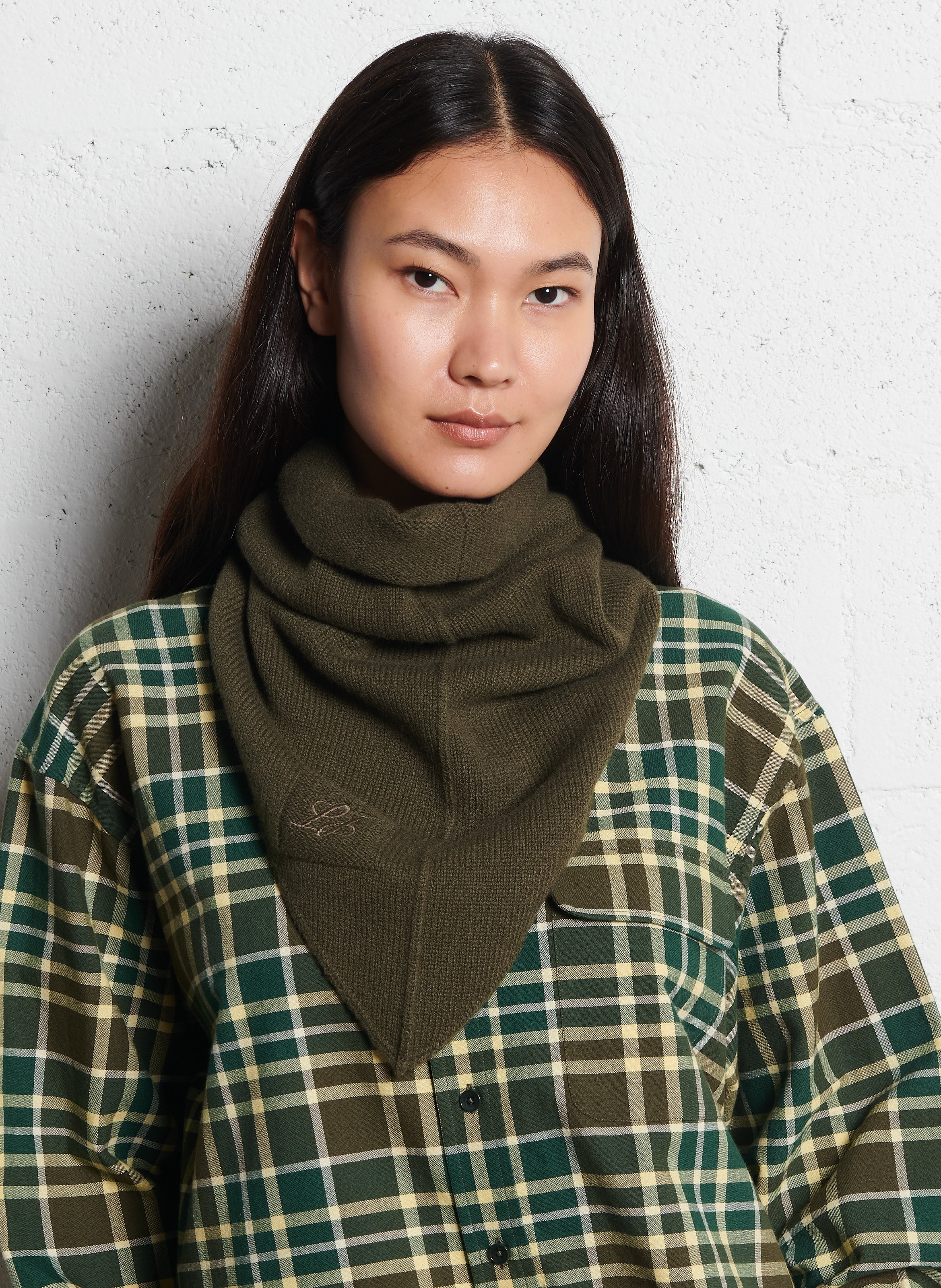 Alaska - Einfarbiger Schal aus Wolle LAURENCE BRAS