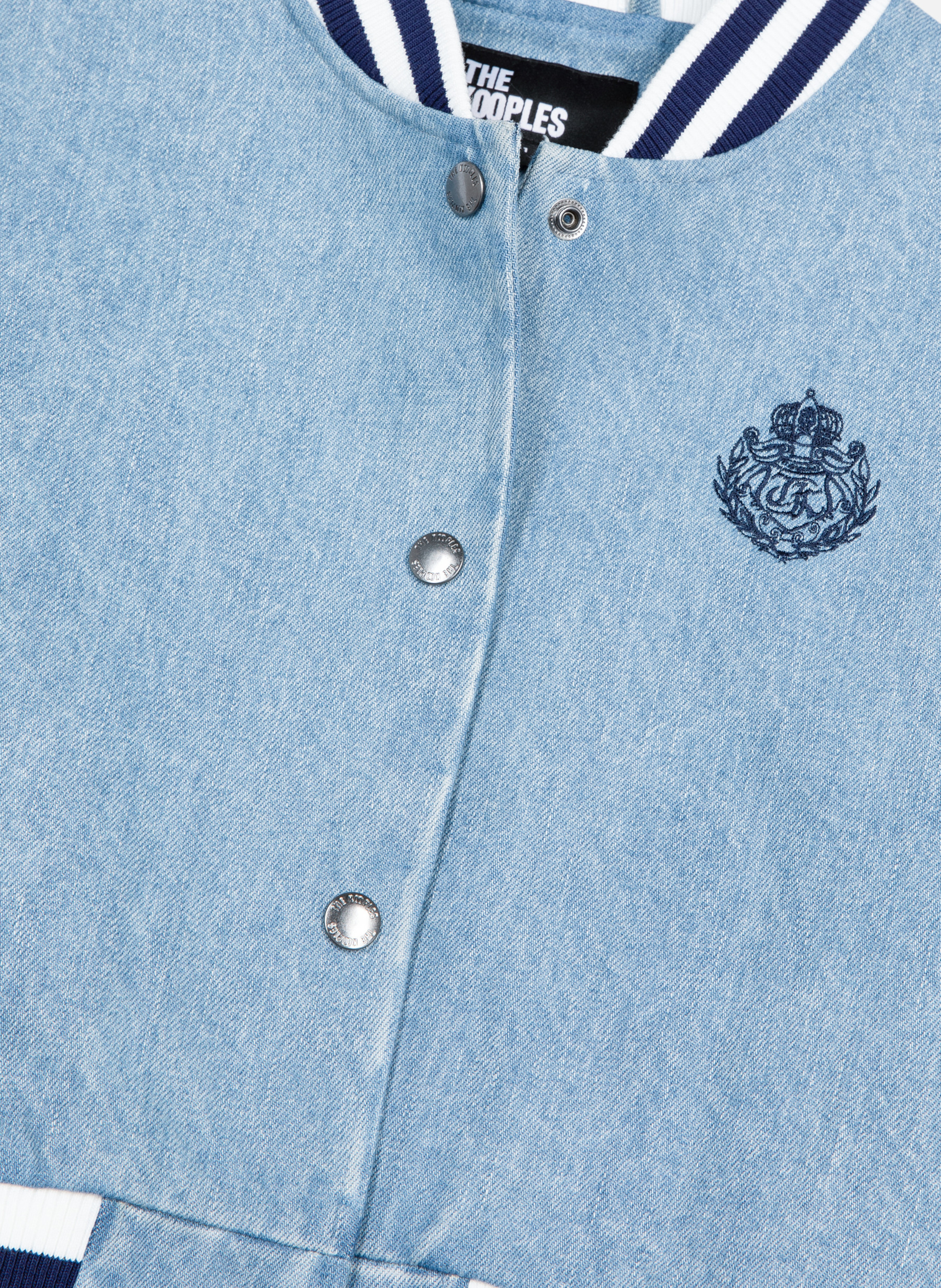 Short-sleeved denim teddy jacket THE KOOPLES Blue