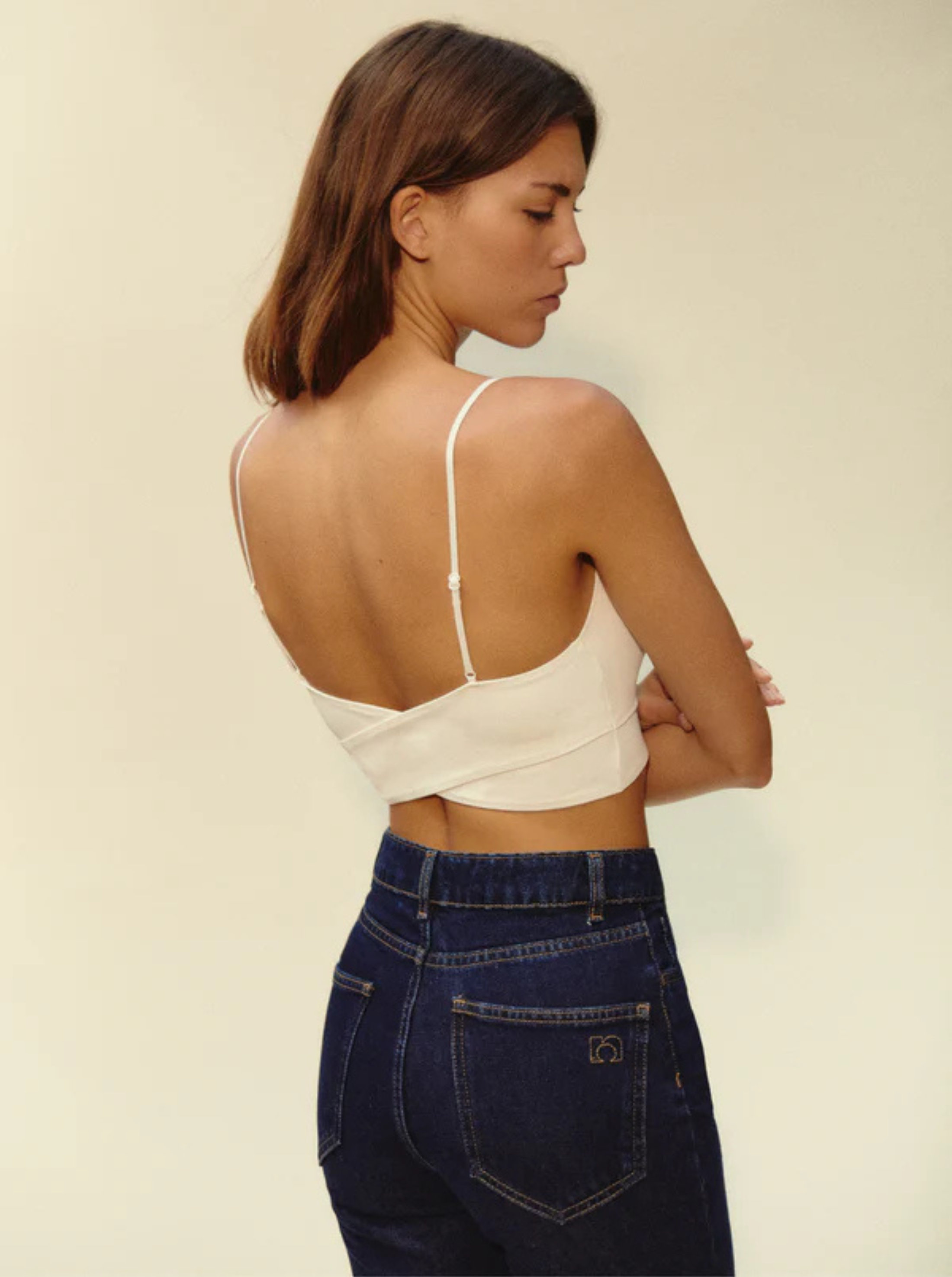 Brassière crossed white NOO Blanc