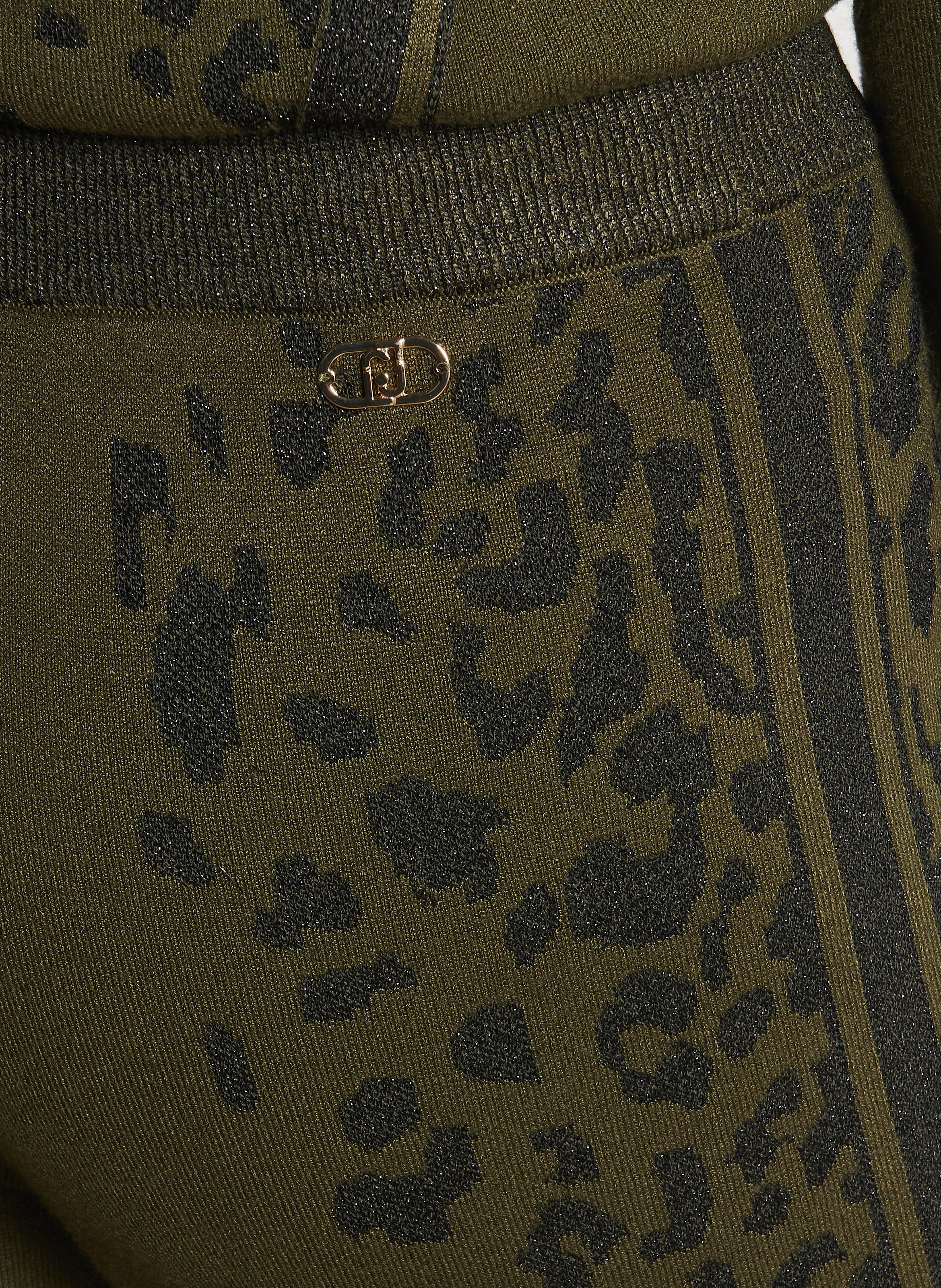 Joggingbroek met jacquardpatroon LIU JO Groen