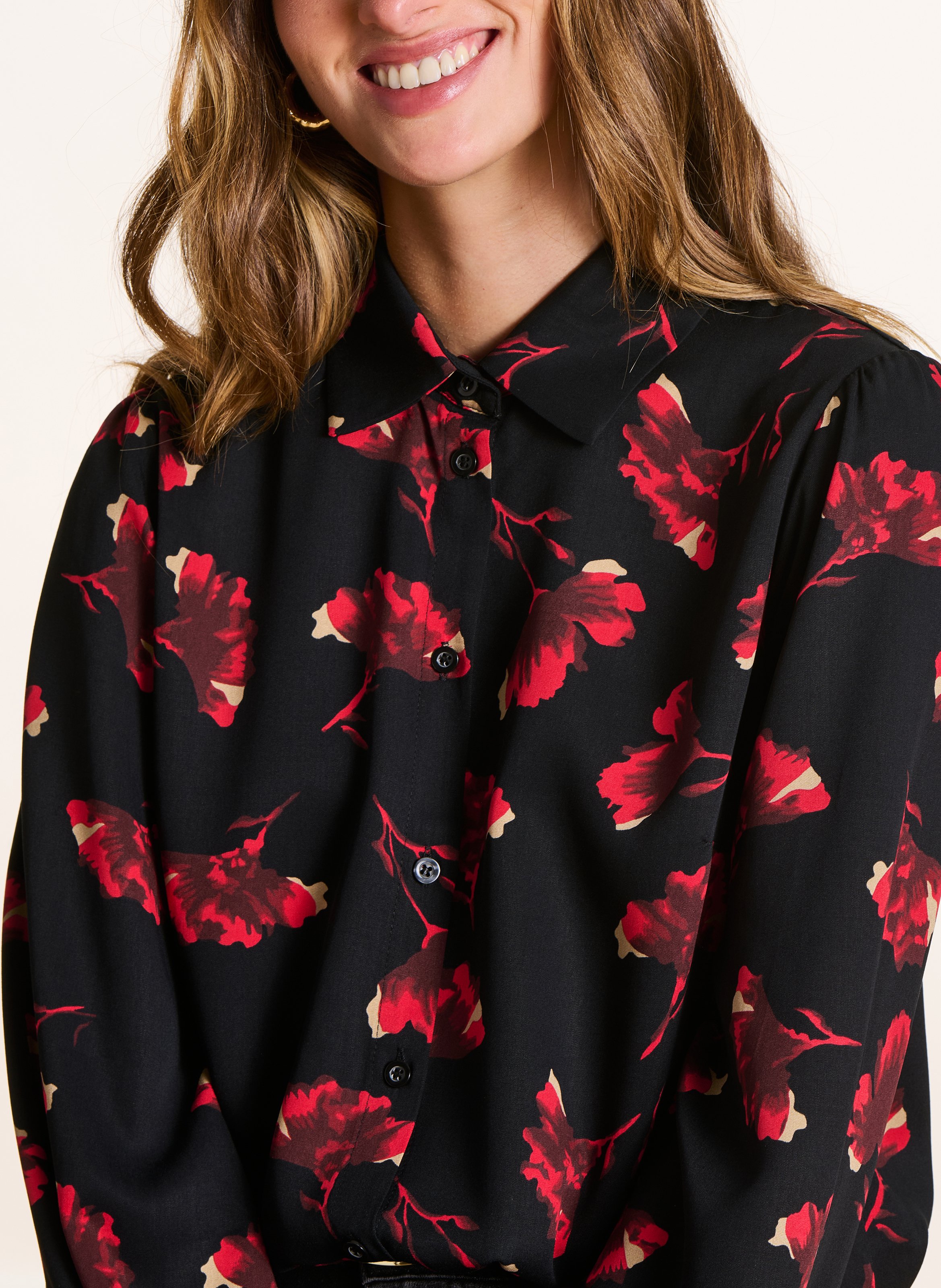 Chemise col classique à imprimé floral LA FEE MARABOUTEE Multicolore