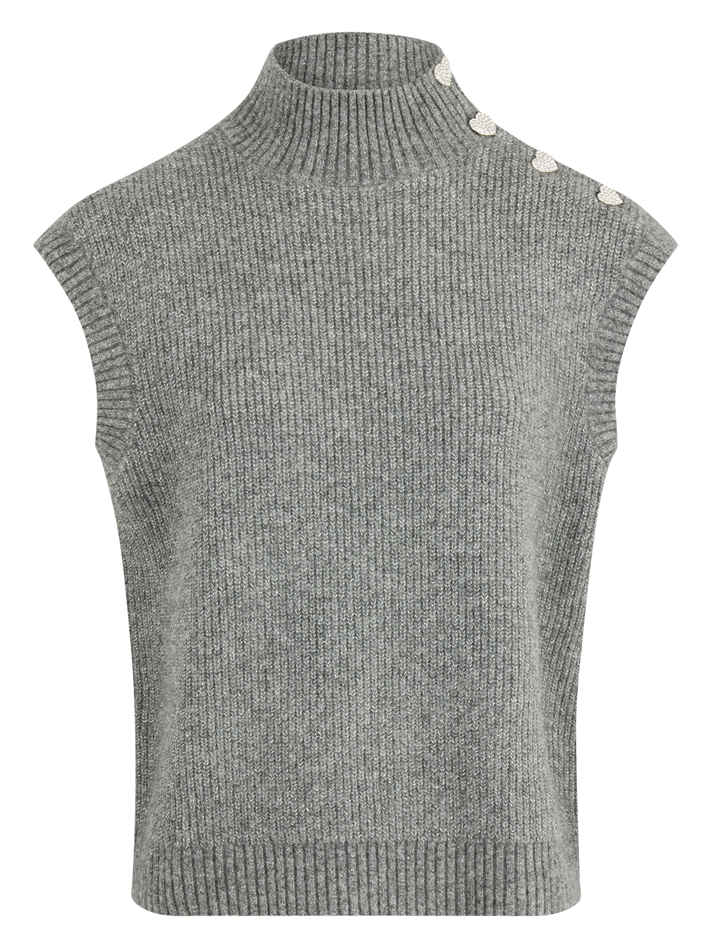 Pull col montant  MORGAN Gris