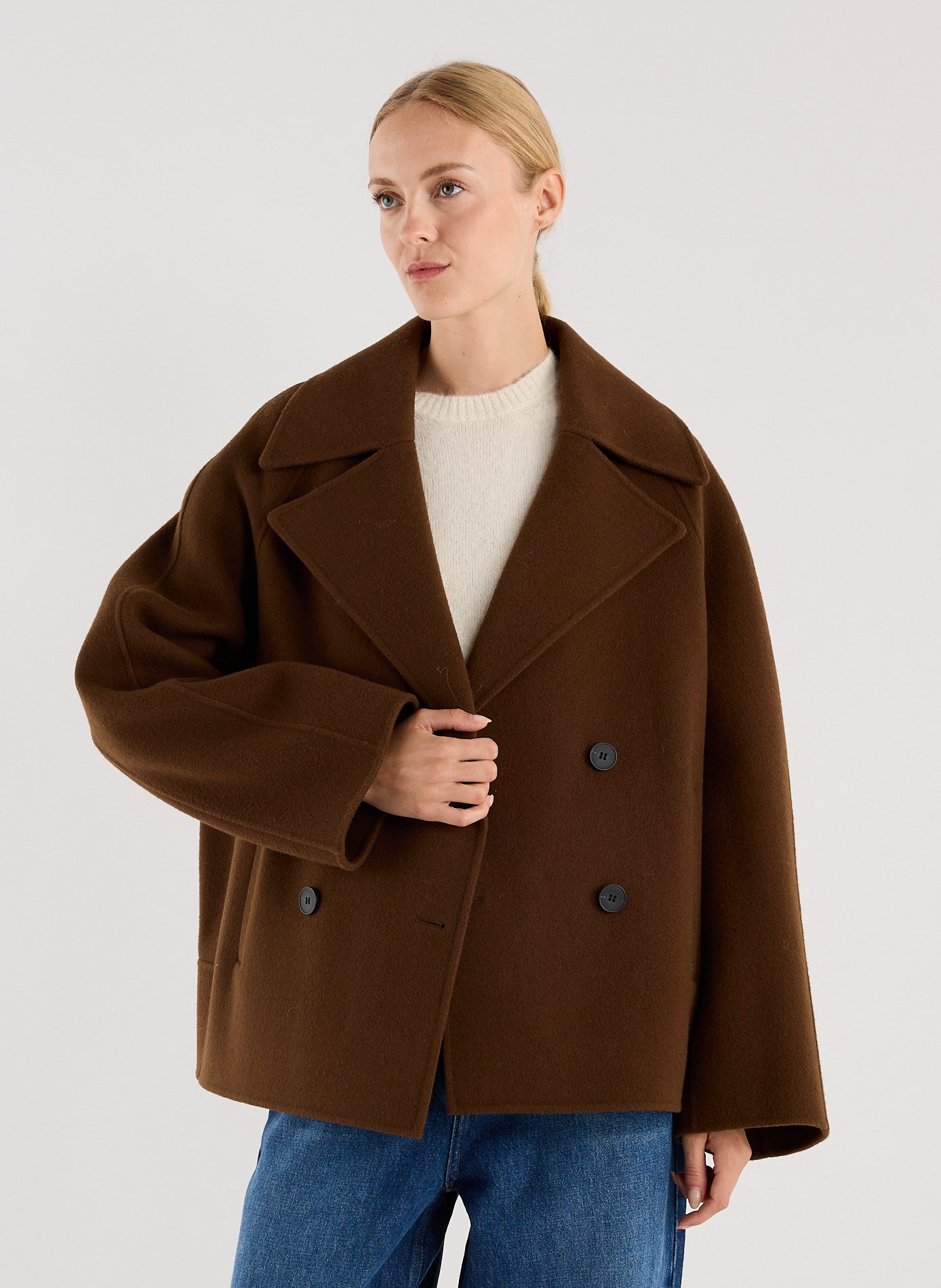 Oversize Caban aus Wollmischung SAISON 1865 Braun