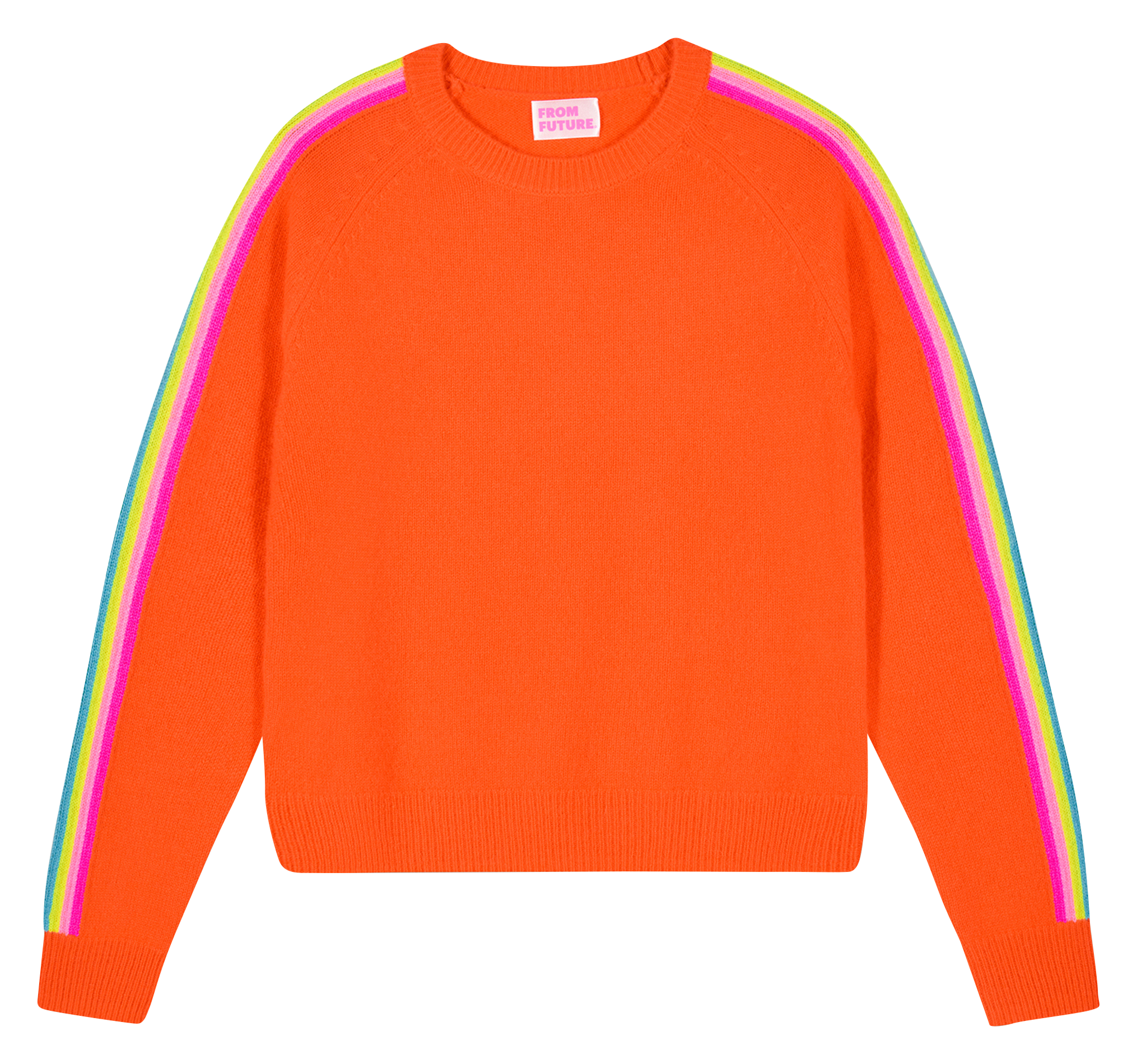 Oversized round neck cashmere sweater FROM FUTURE Orange
