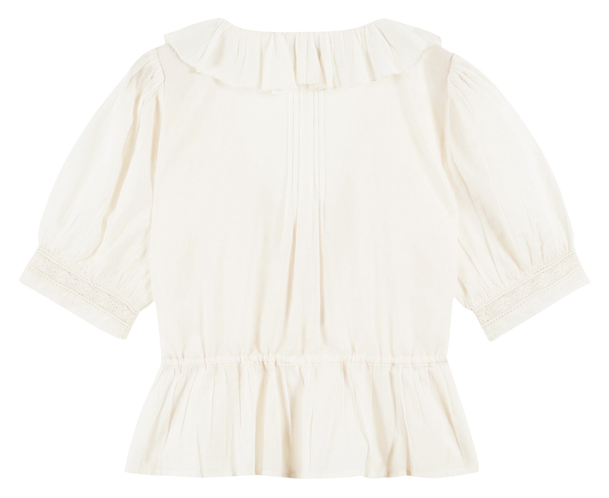 Ronde hals top van biologisch katoen EMILE ET IDA Beige