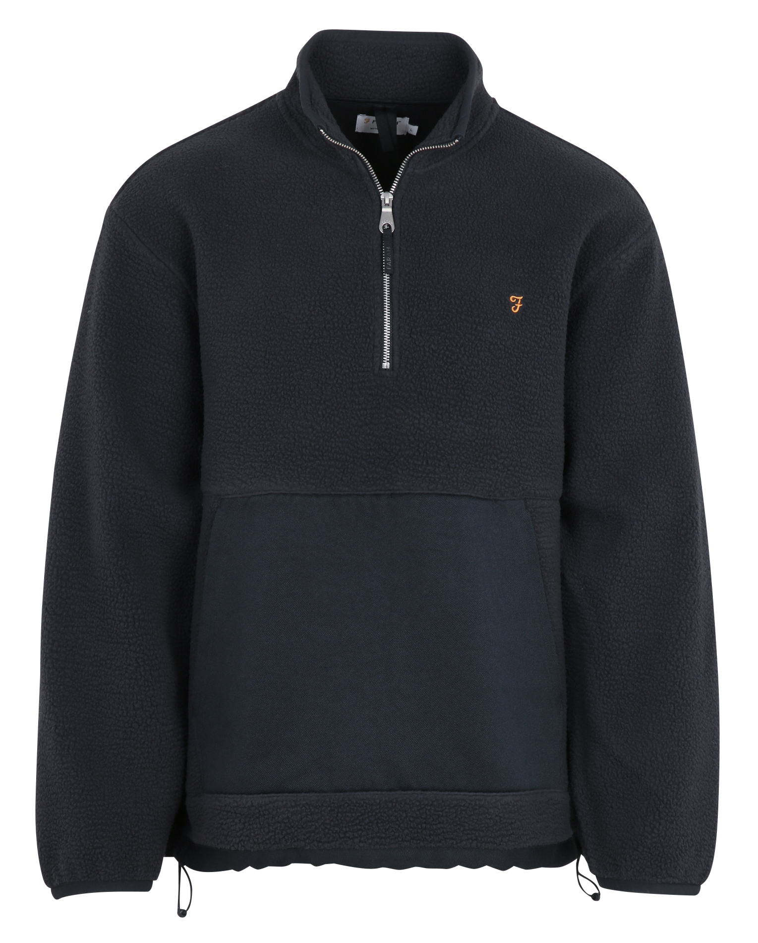 Polaire oversize col montant  FARAH Bleu