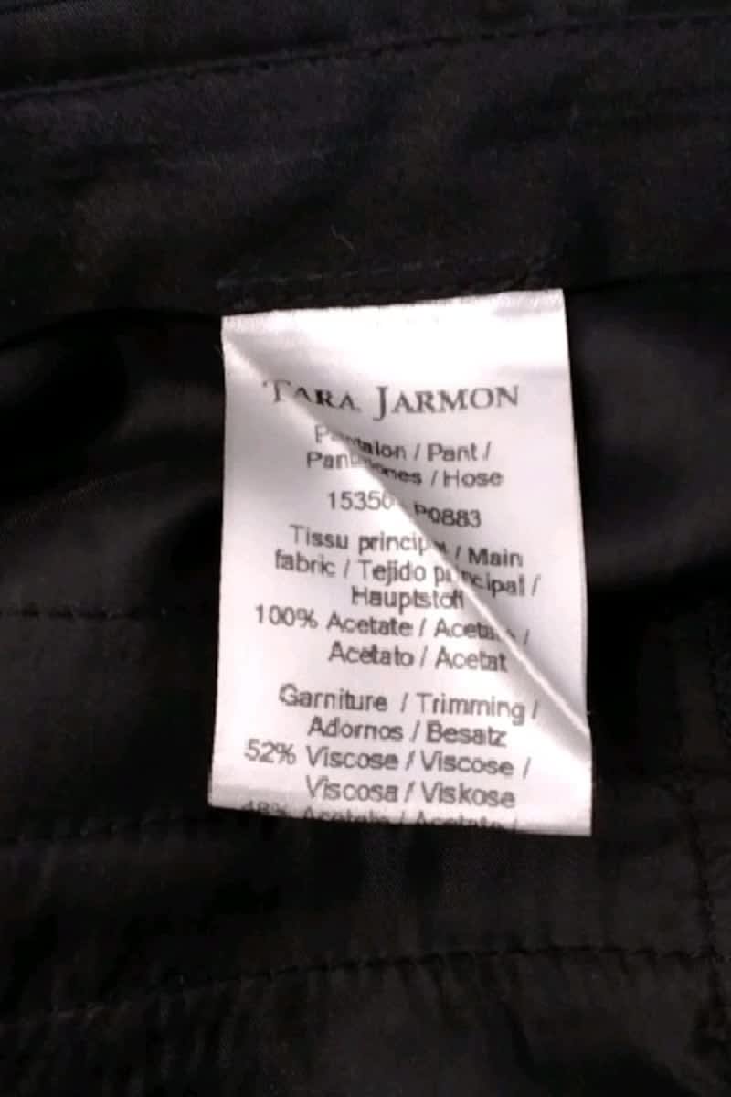 Wide trousers TARA JARMON - Seconde Main Black