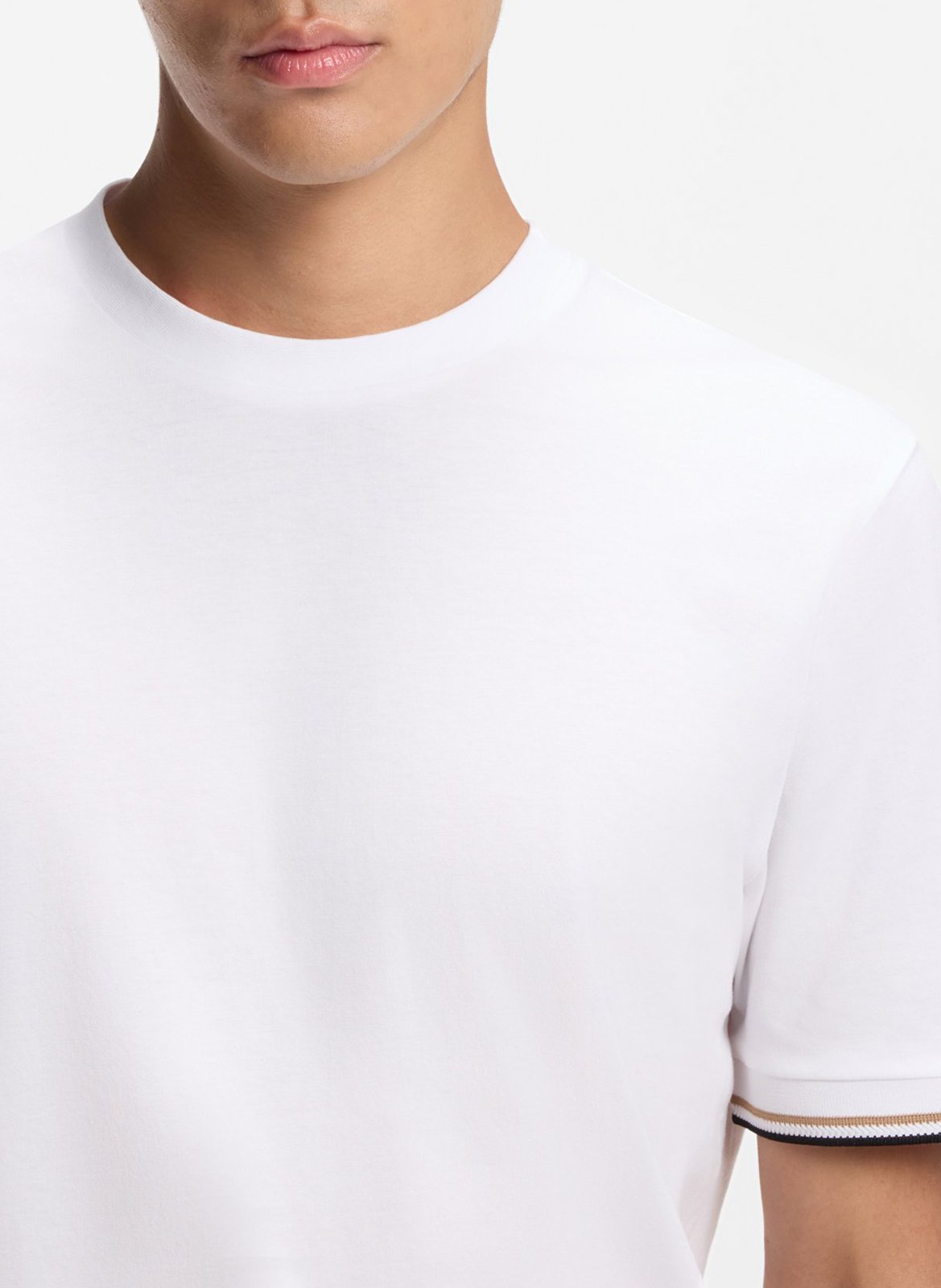 Camiliday round-neck sleeveless cotton top BOSS White