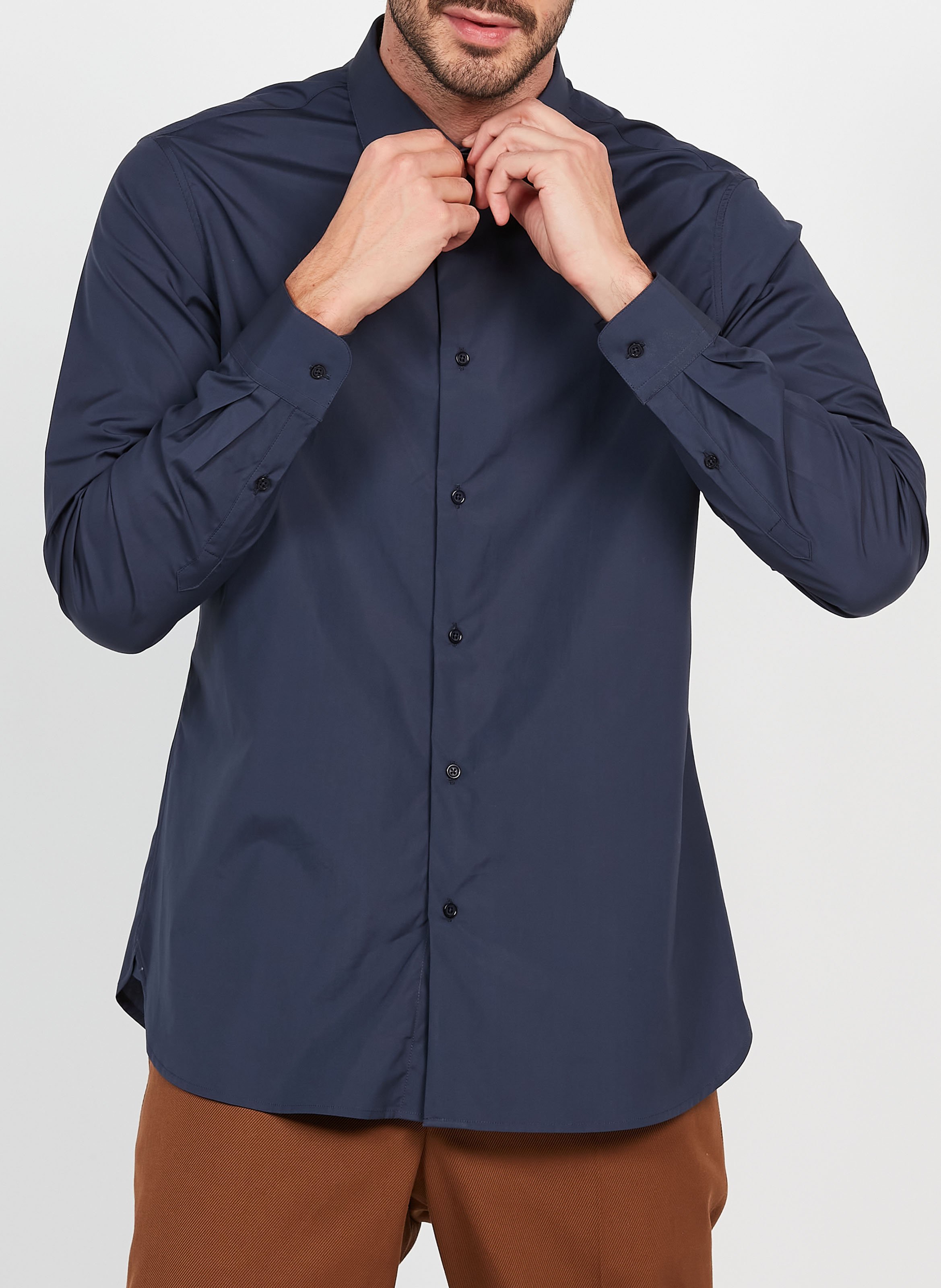 Regular-fit cotton shirt with classic collar ATELIER PRIVE