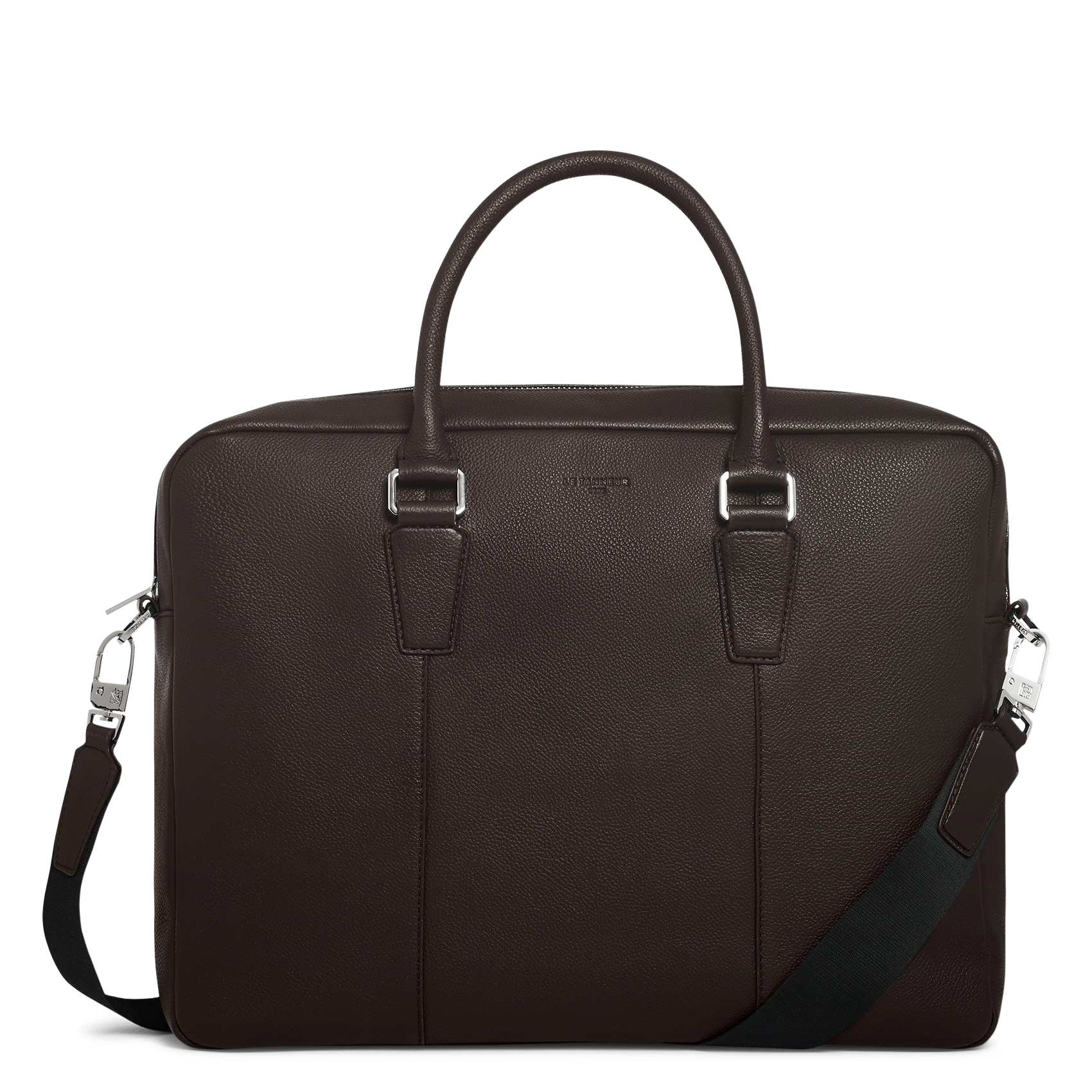 Porte-documents en cuir LE TANNEUR Marron