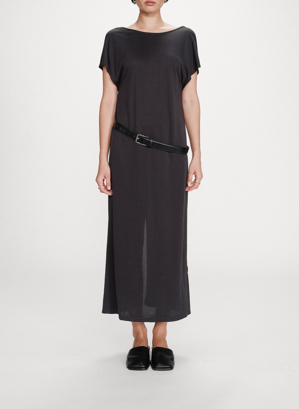 Robe longue col rond GRACE ET MILA