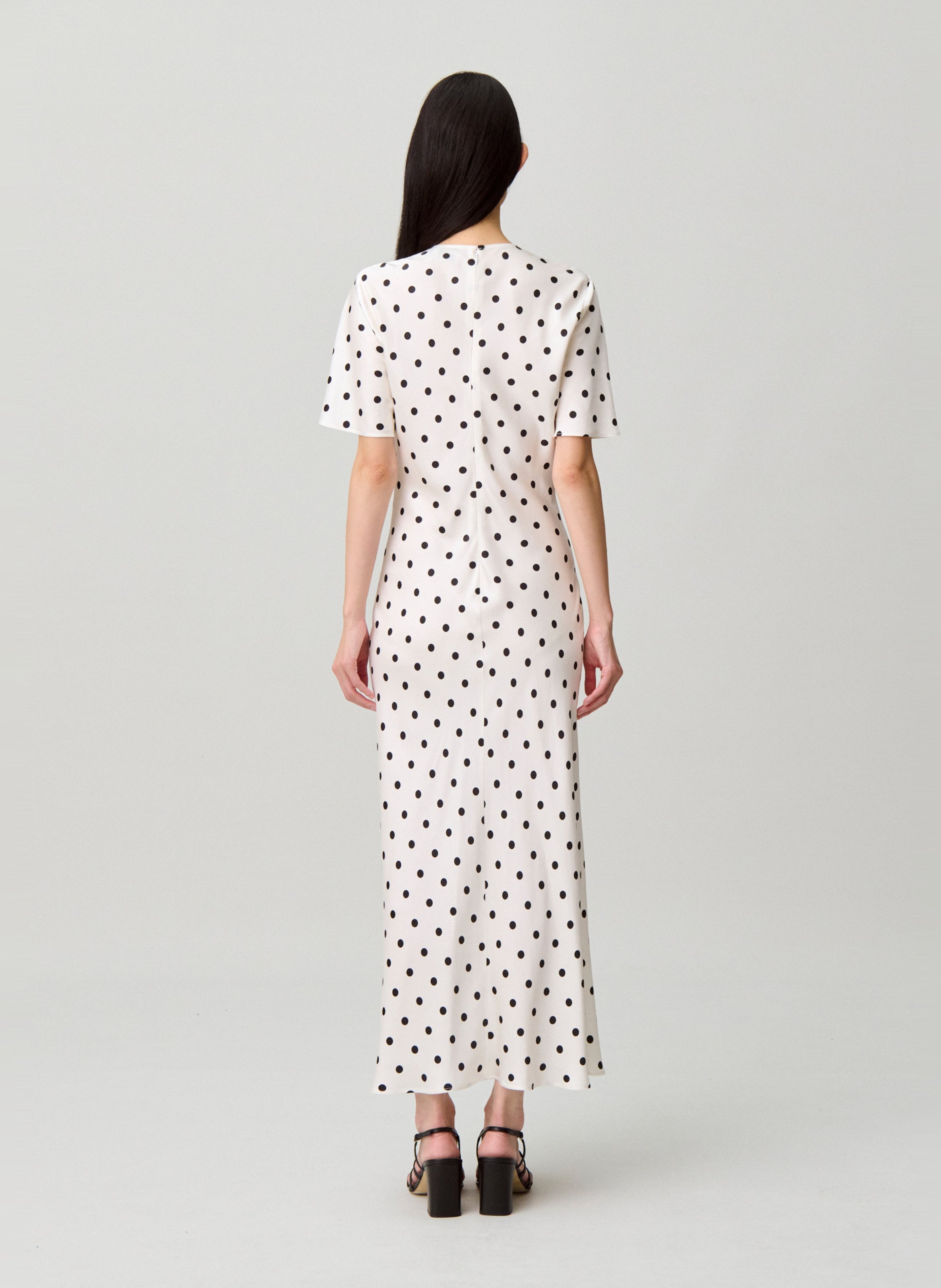 Robe midi col rond à pois CLAUDIE PIERLOT Multicolore