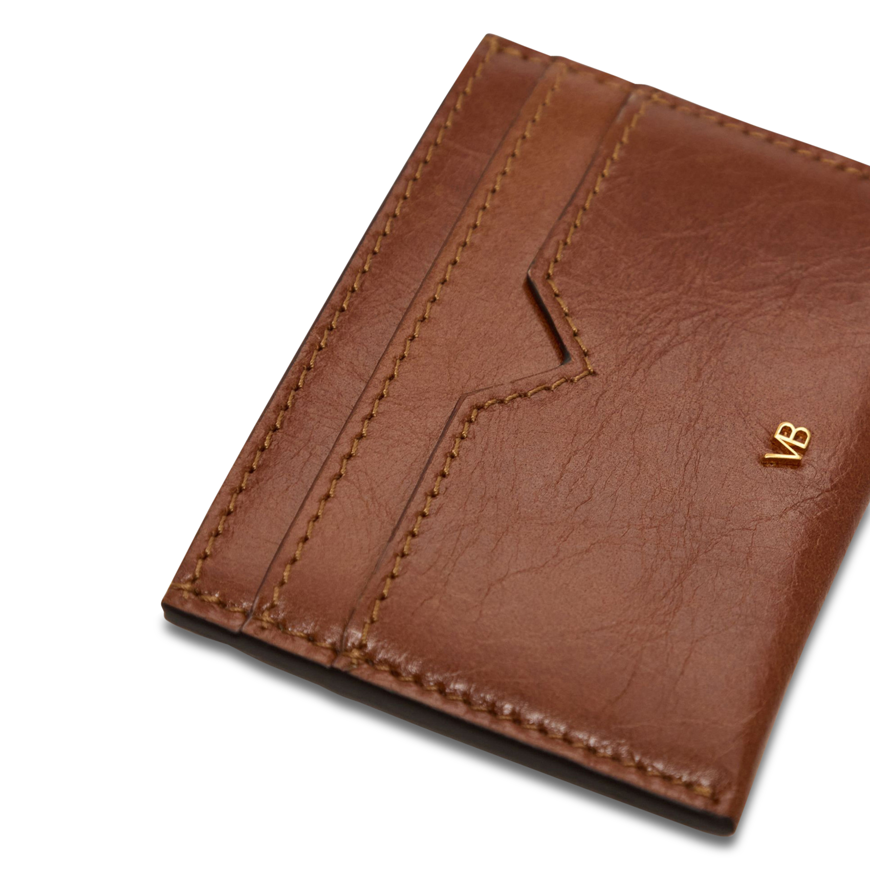 Tarjetero de piel vaqueta lisa VANESSA BRUNO Marron