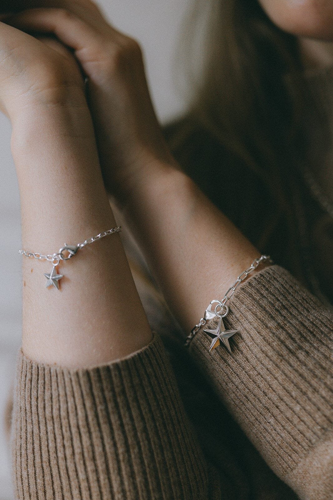 Maxi gold-plated star bracelet MONSIEUR SIMONE Silver