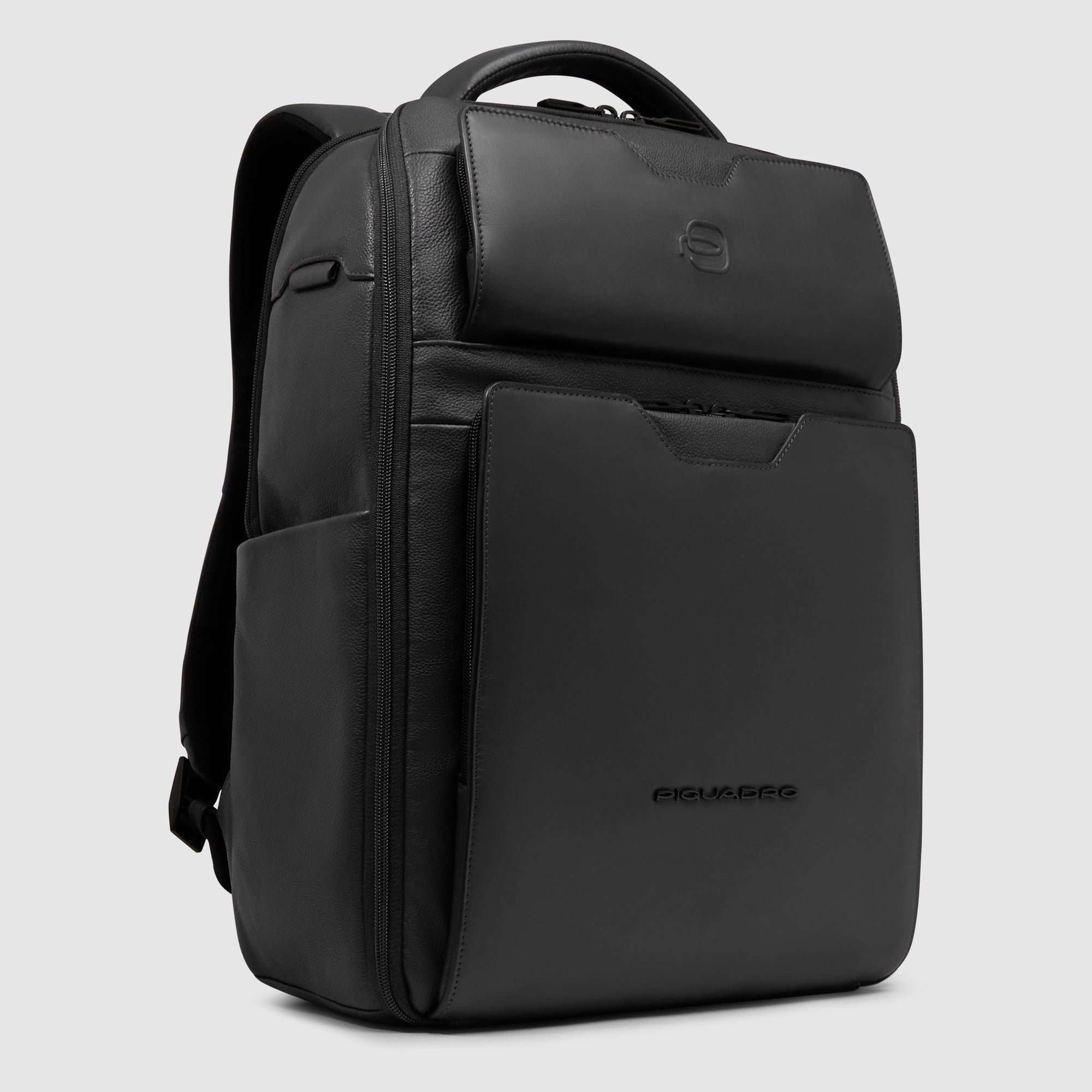 Travel laptop backpack for 15.6" computer PIQUADRO Black