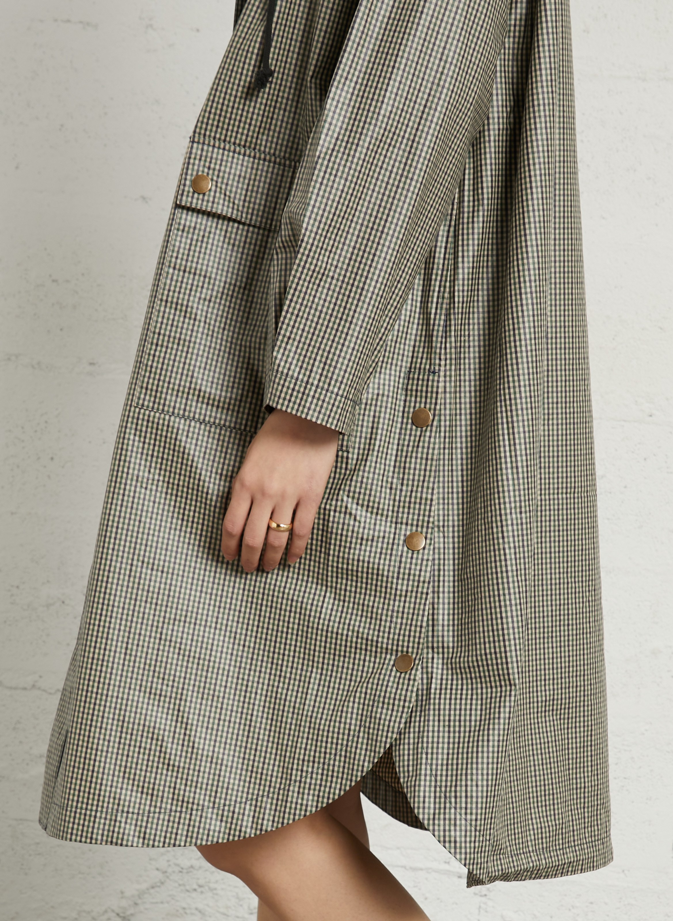 Imperméable à carreaux LEON & HARPER Vert