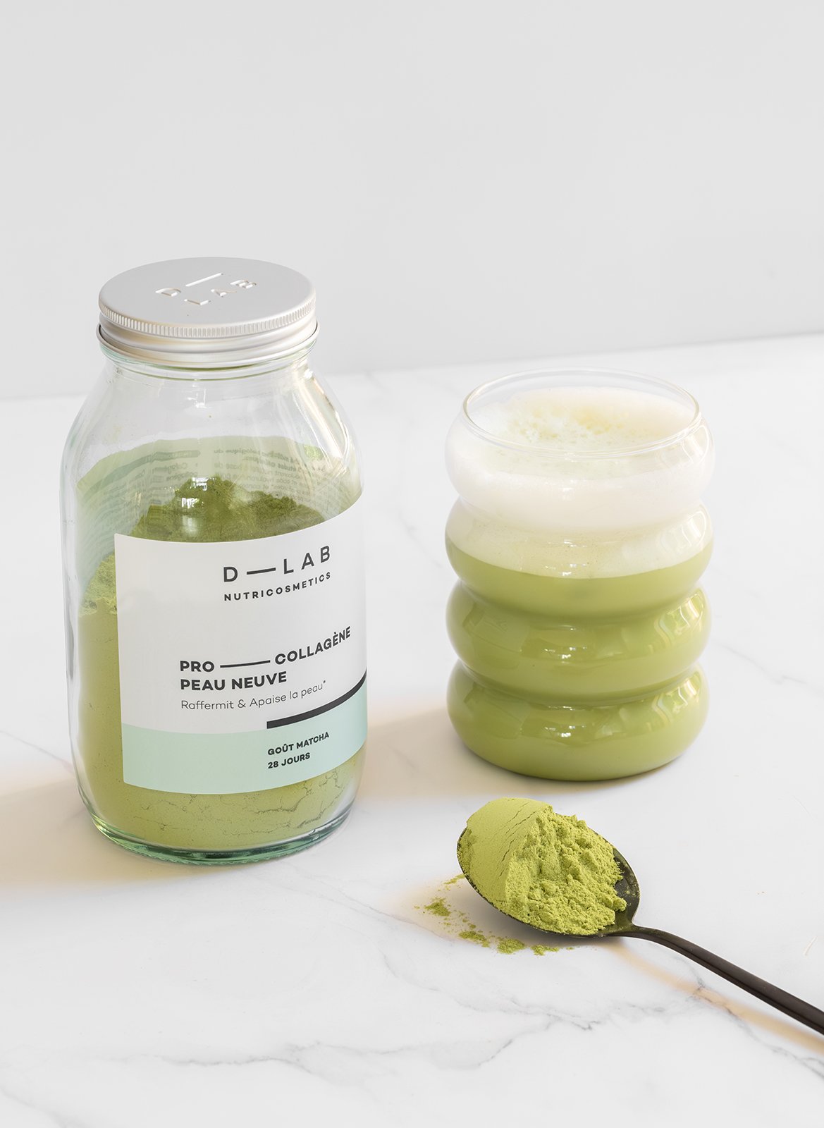 Pro-Collageen Nieuwe Huid Matcha
Verstevigt & Kalmeert de huid D-LAB NUTRICOSMETICS No color