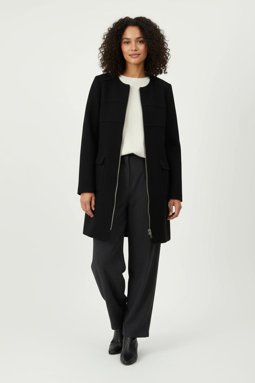 Long coat TARA JARMON - Seconde Main Black