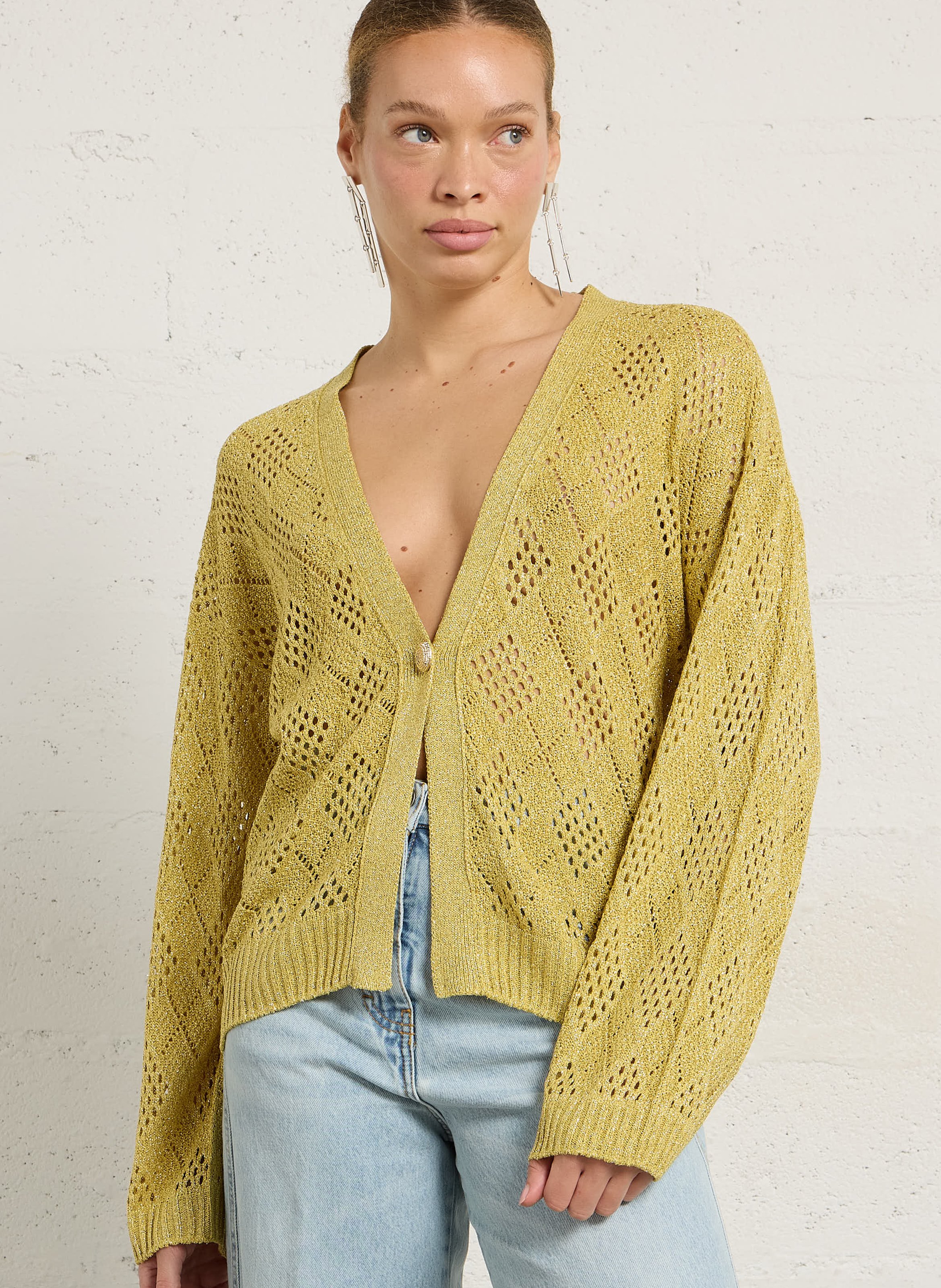 Gilet pailleté MOMONI Orange