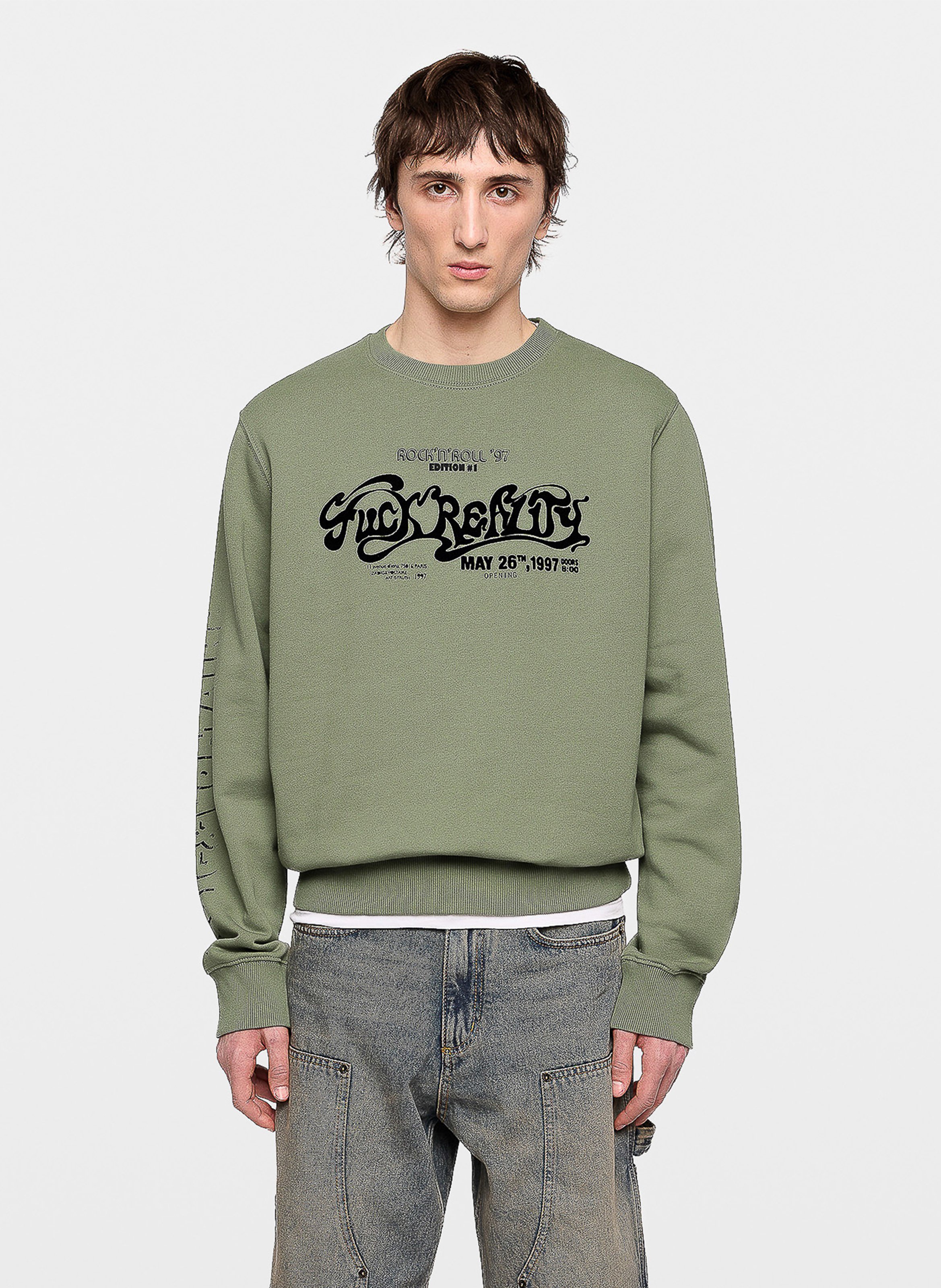 Round-neck organic cotton sweatshirt ZADIG&VOLTAIRE Green