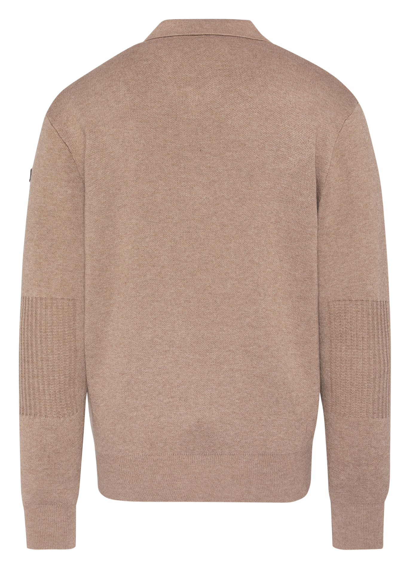 Straight-fit polo-neck sweater SCHOTT Beige