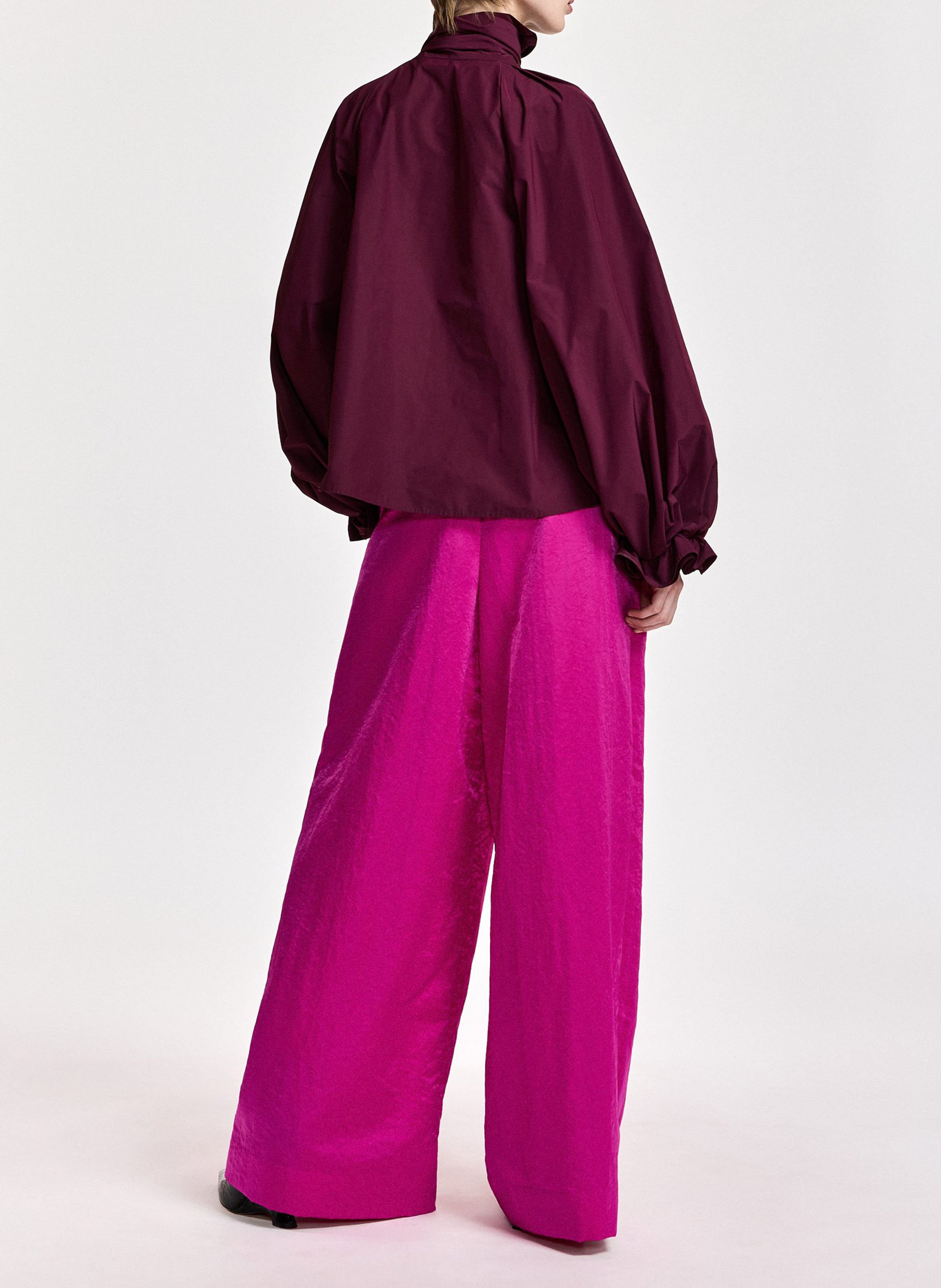 Loose blouse with Lavallière collar ESSENTIEL ANTWERP Red
