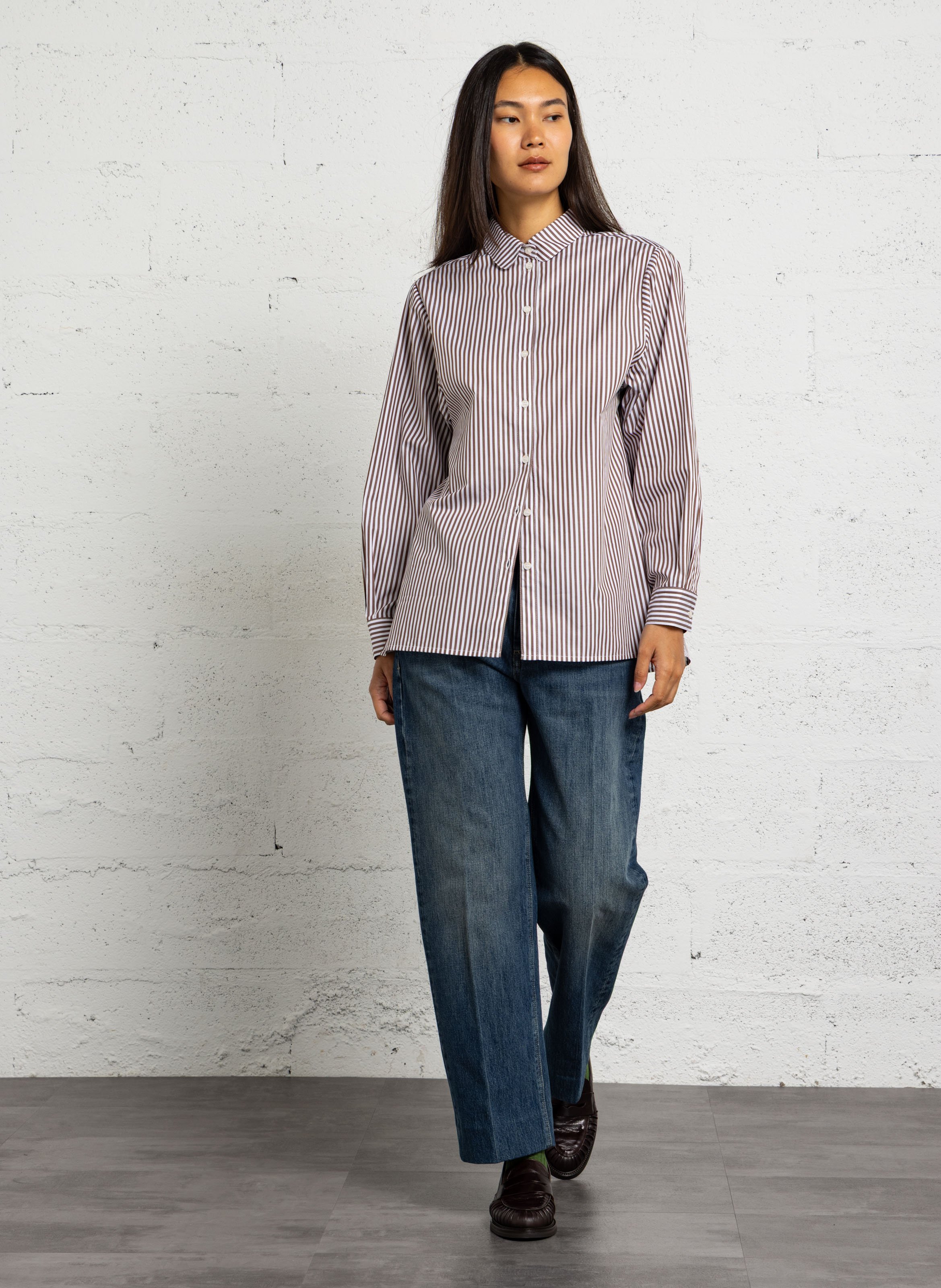 Straight-fit jeans van biologisch katoen SOEUR Blauw