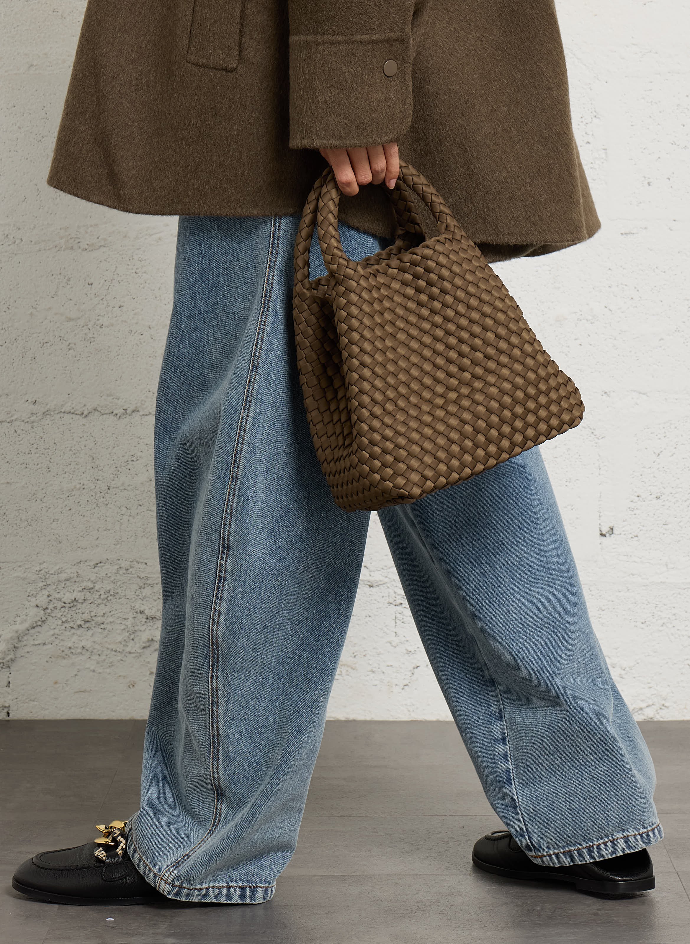 Geflochtene Shopper-Tasche MARREA Braun