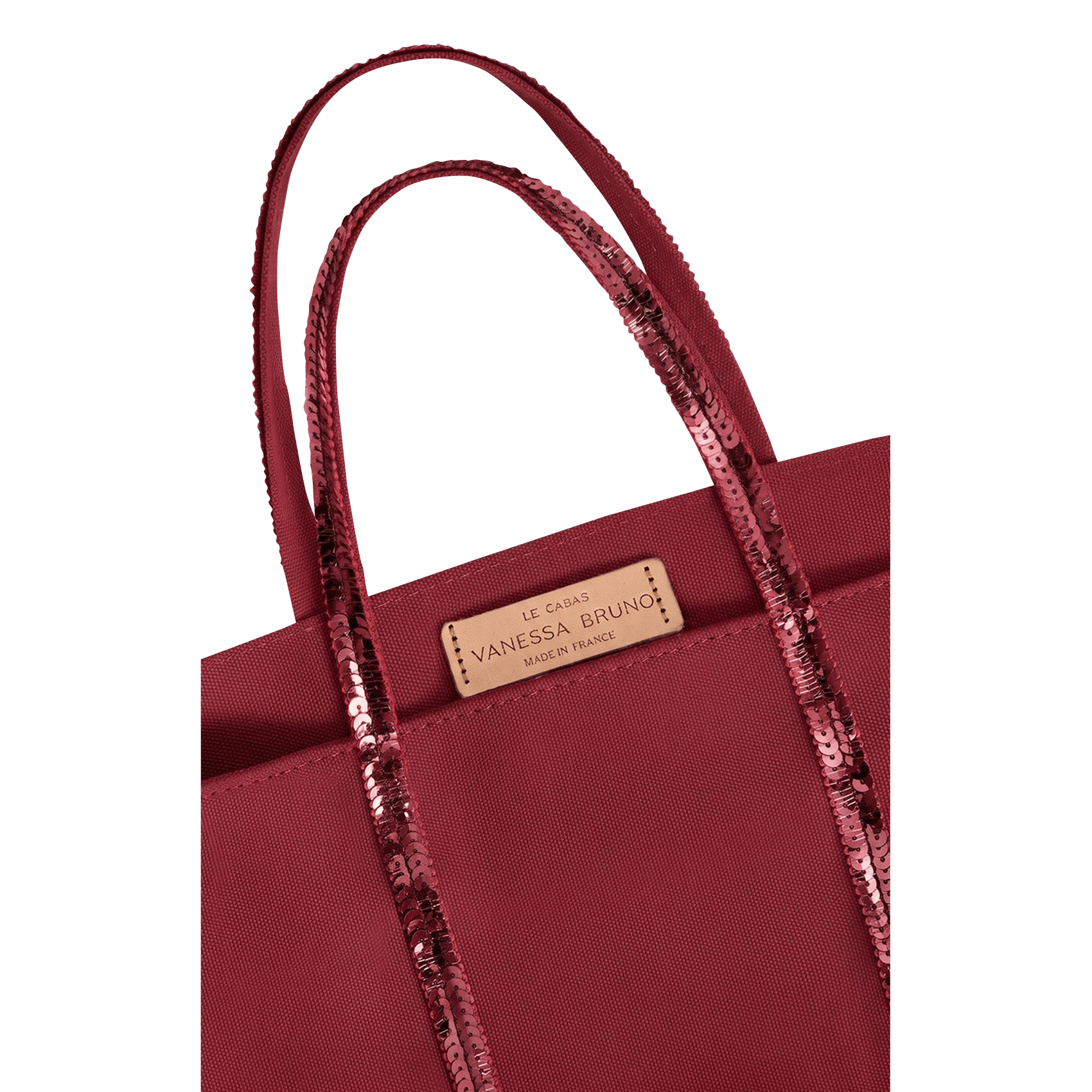 Kleine, katoenen shopper met lovertjes | Rood VANESSA BRUNO Dames