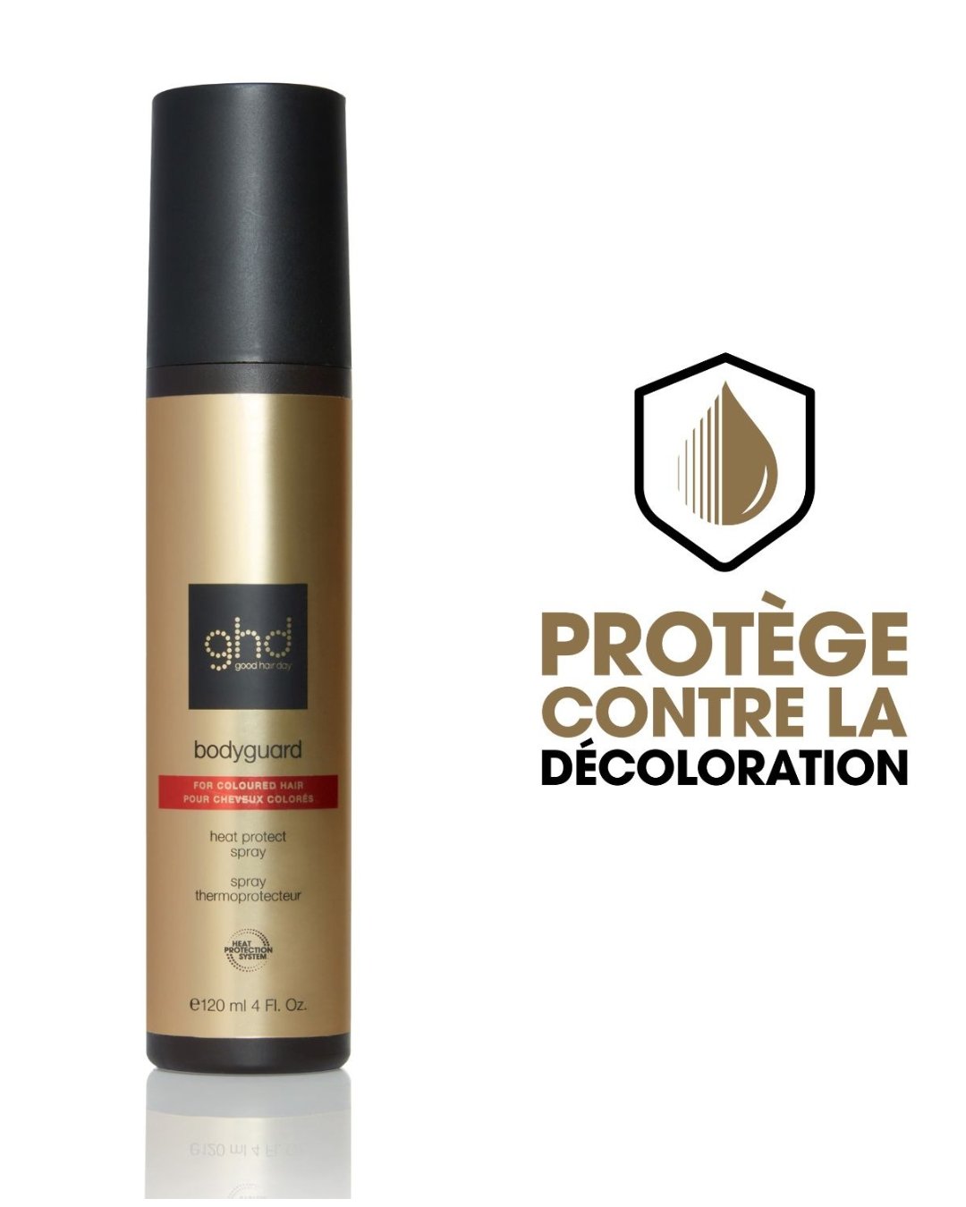 BODYGUARD Thermoprotective spray for coloured hair GHD Noir