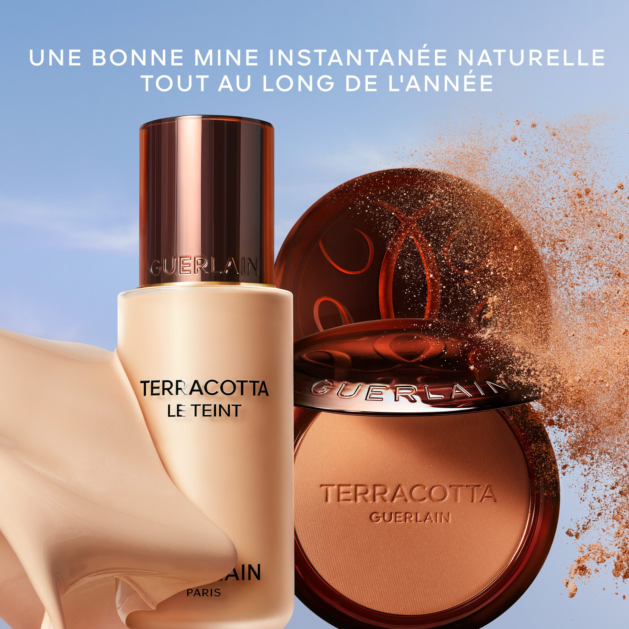 Terracotta Bronzing Powder - 96% ingredients of natural origin GUERLAIN Moyen doré