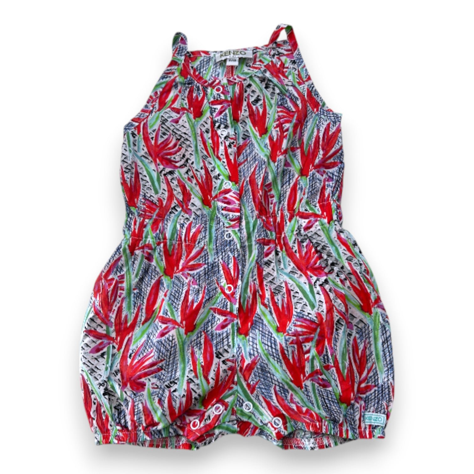 Red baby jumpsuit - 6 months KENZO - SECONDE MAIN Red